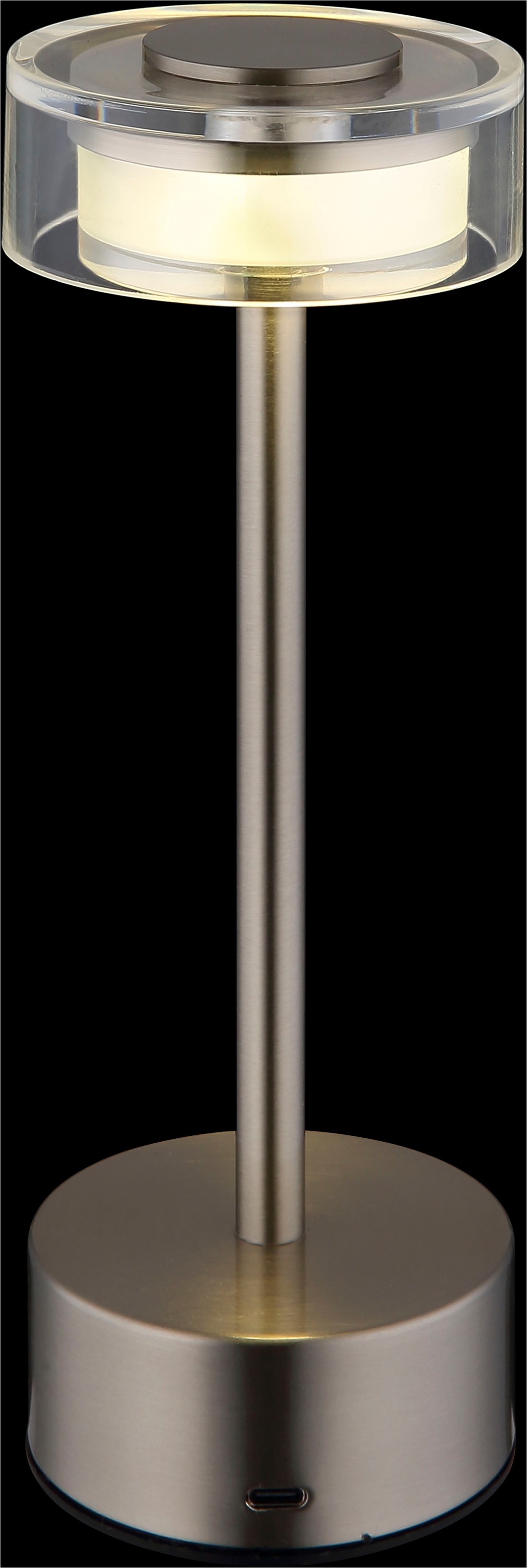 GLOBO LIGHTING Lampe de table LED »SHIRA« 1 cuis blanc chaud - blanc froid Akkutischleuchte, Touchdimmer, Lichttemperaturwechsel