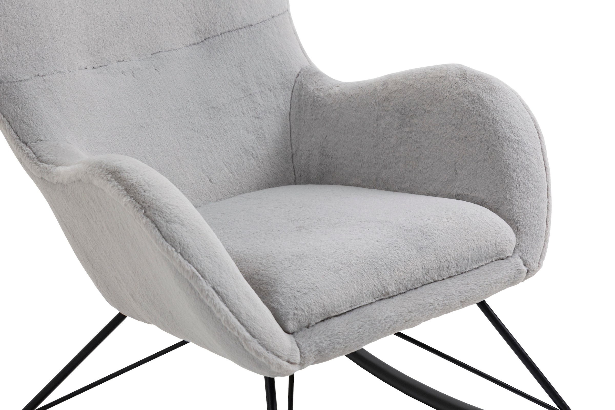 SalesFever Schaukelstuhl »Komfortabel entspannen« () in Lammfelloptik