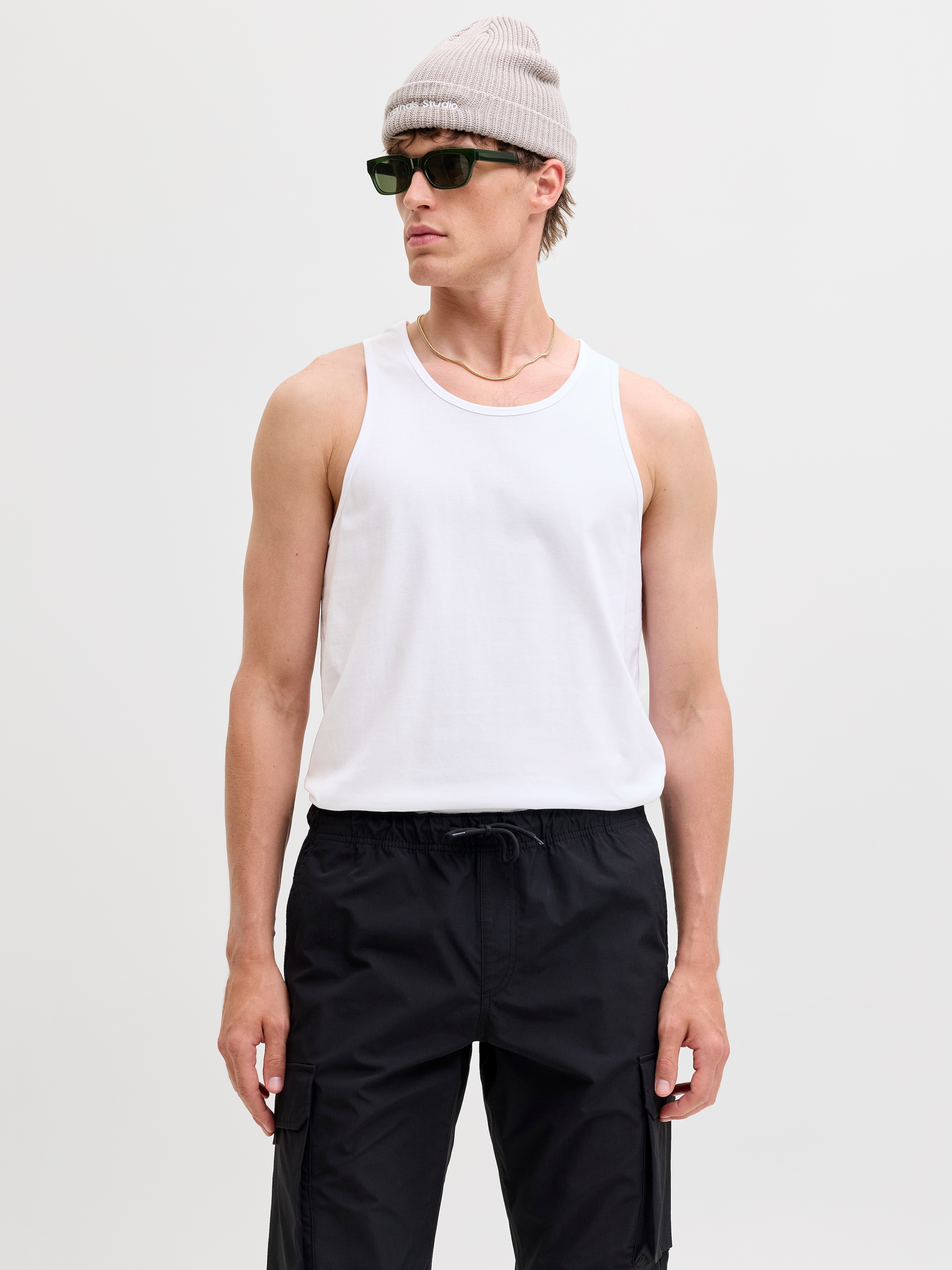 Jack & Jones T-shirt de musculation »JJEORGANIC BASIC TANKTOP NOOS« Baumwolle, Rundhalsausschnitt