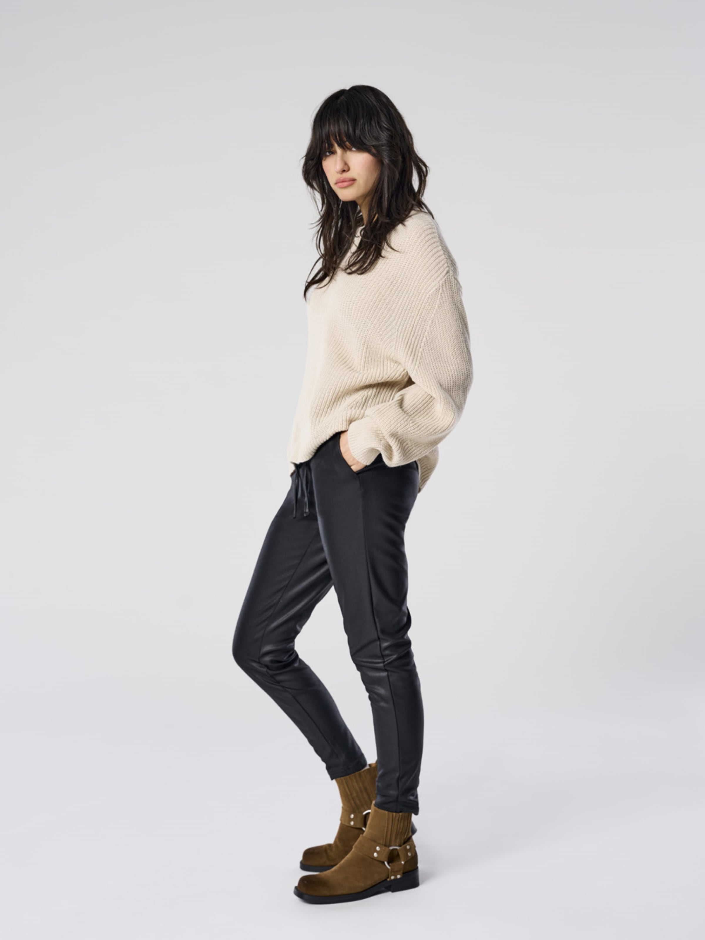 ONLY Lederimitathose »ONLPOPTRASH EASY COATED PANT PNT NOOS«