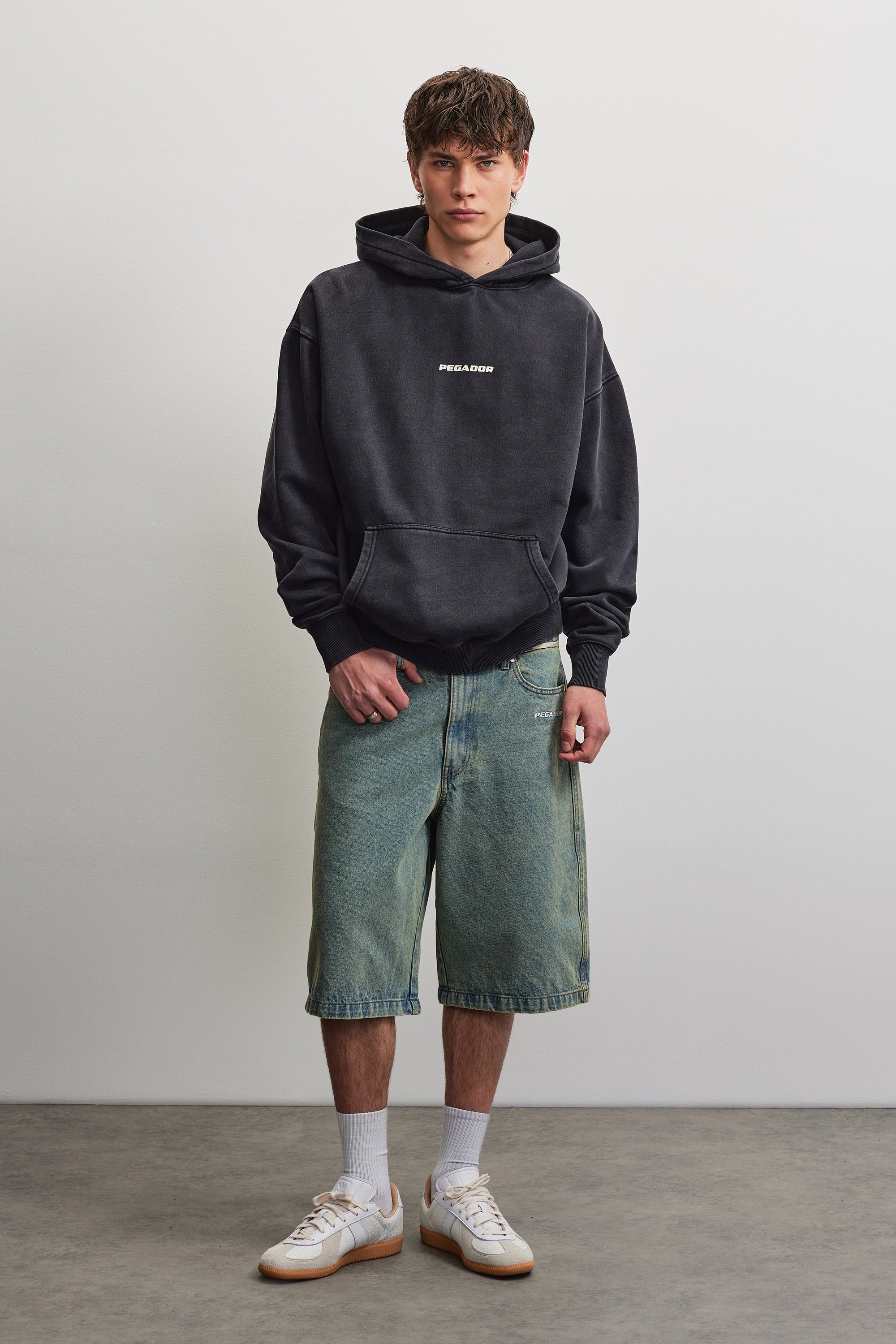 PEGADOR Sweat à capuche »COLNE LOGO OVERSIZED HOODIE«, Baumwollmischung, oversize
