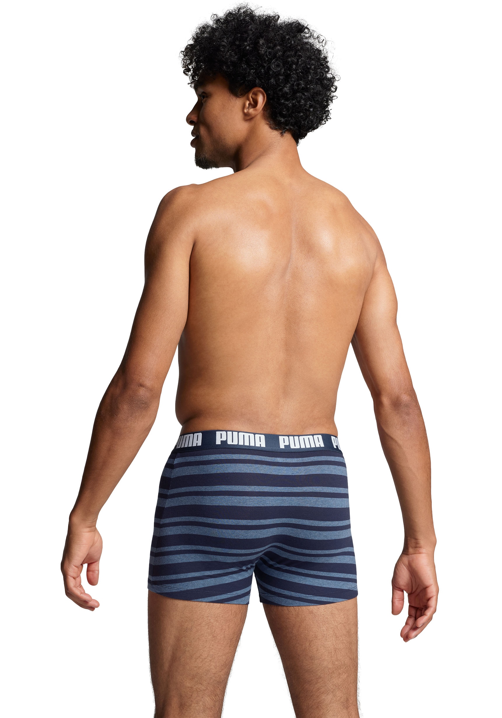 PUMA Boxershorts »PUMA MEN EVERYDAY PLACED LOGO BOXERS 2P« Packung, 2er Pack,  mit Logo Webbund