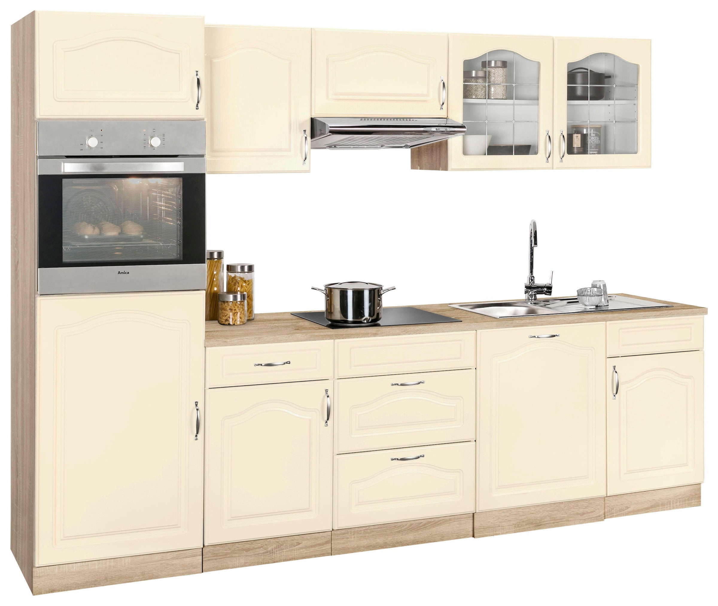 wiho Küchen Küchenzeile »Linz« ohne E-Geräte, Breite 280 cm