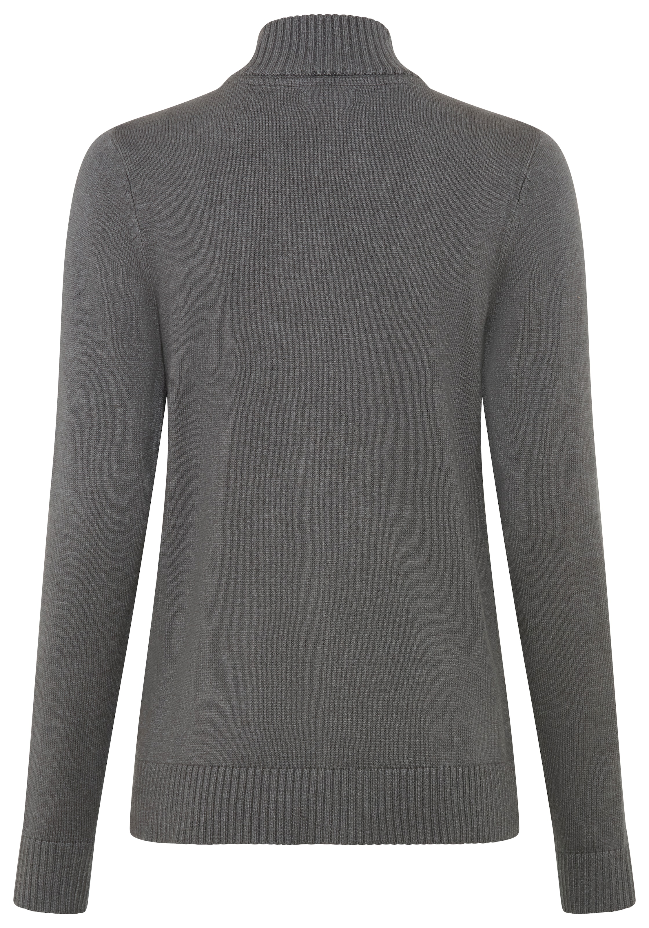 Flashlights Veste en tricot »mit Reissverschluss, figurumspielende Passform« en mélange de viscose douce, avec col montant