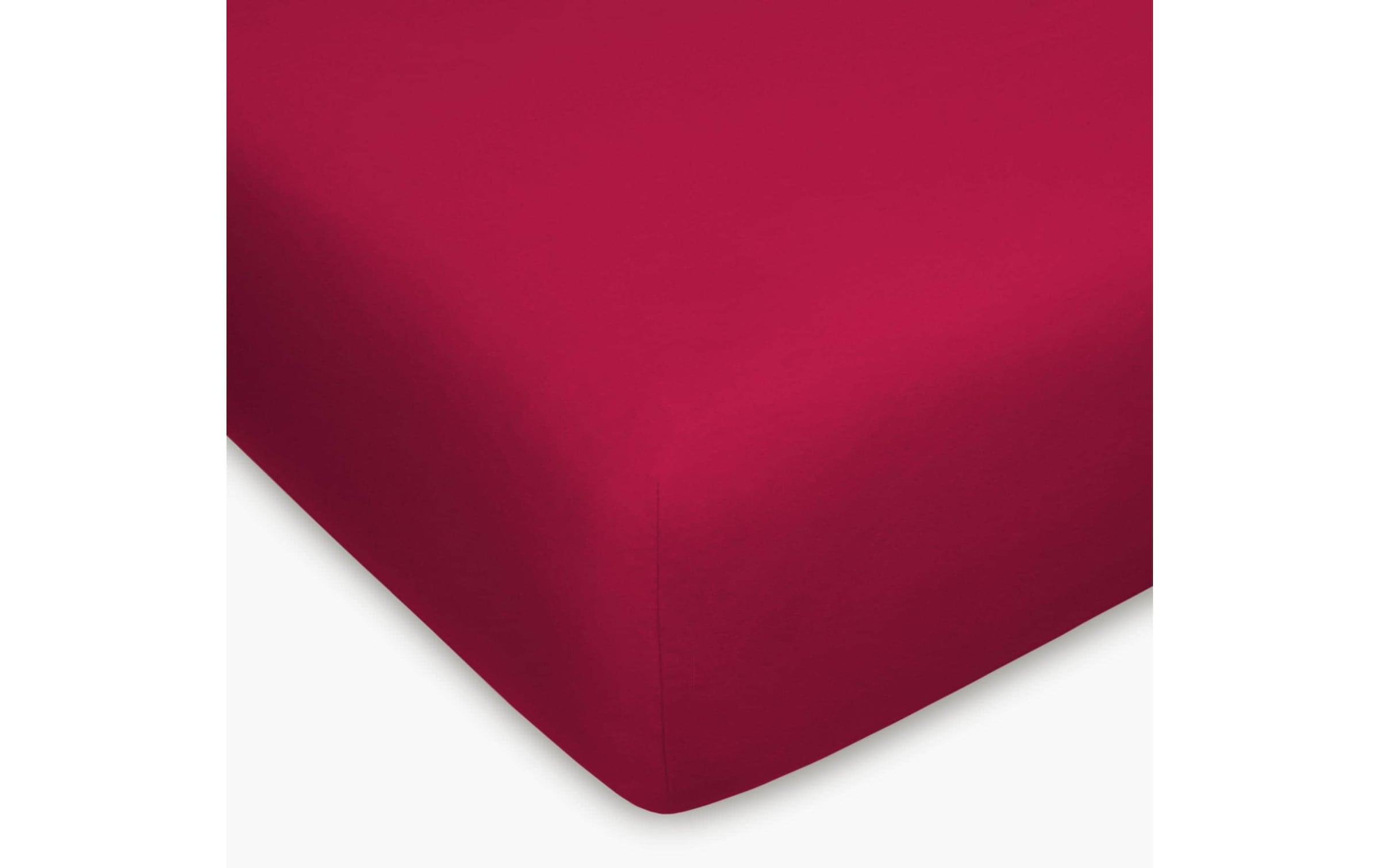HOME FASHION Spannbettlaken »Home Fashion Fixleintuch Jersey Elasthan bordo, 90-100 x 200 cm«