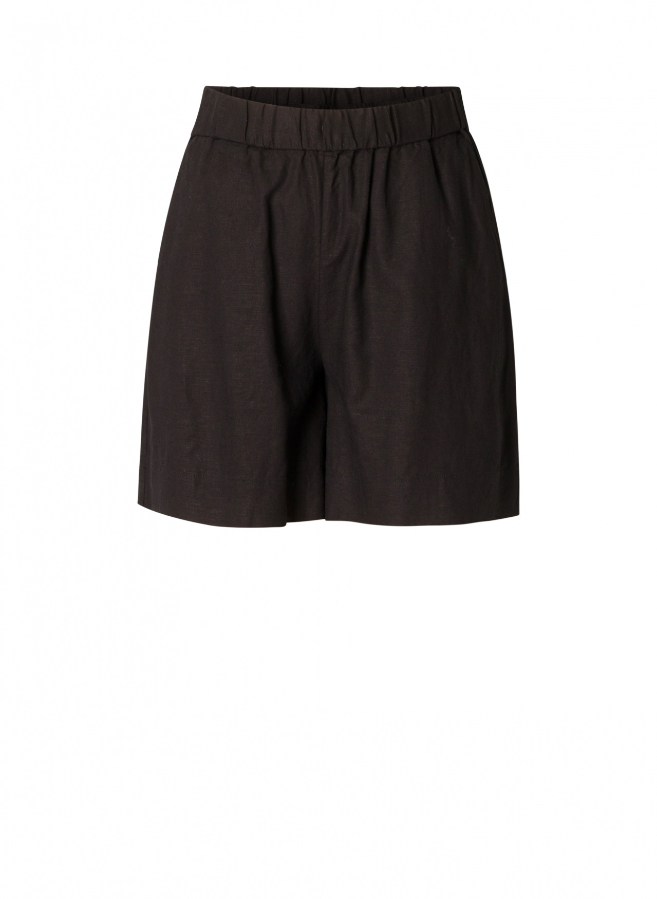 Base Level Curvy Short de détente »YARDAN«  Sommerhose aus Leinen und Viskose und mit elastischem Bund