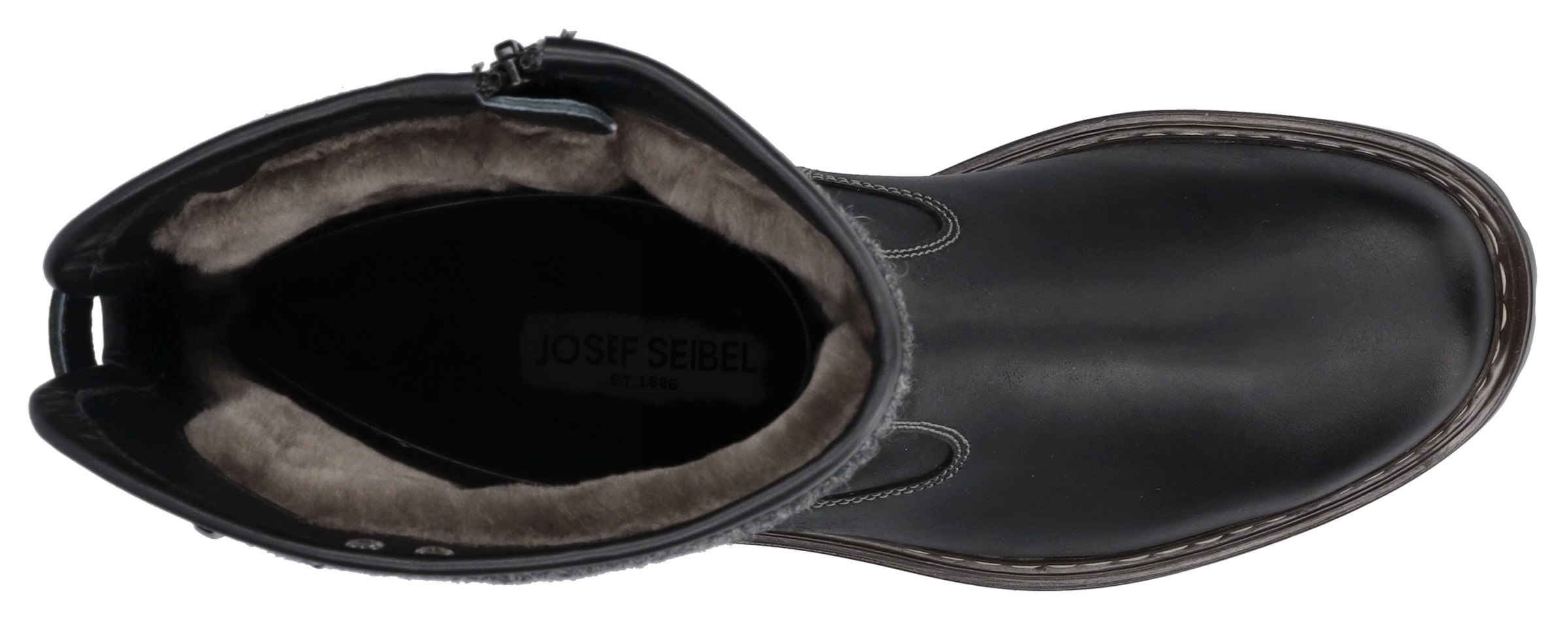Josef Seibel Bottes d'hiver »Chance 41«  bottes biker, bottes à lacets, bottes neige doublées en peau de mouton