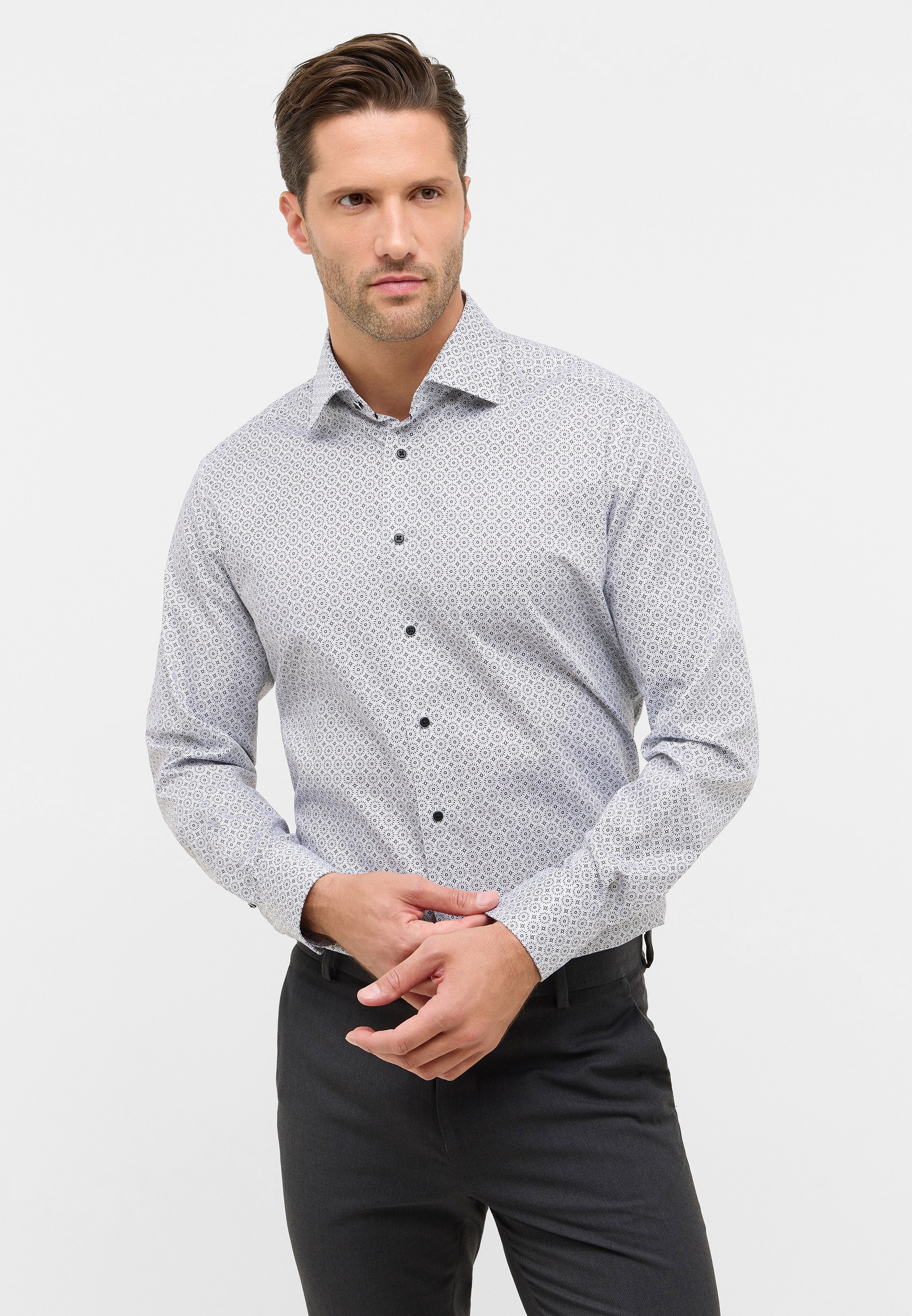 Eterna Langarmhemd »MODERN FIT« NON IRON (bügelfrei)