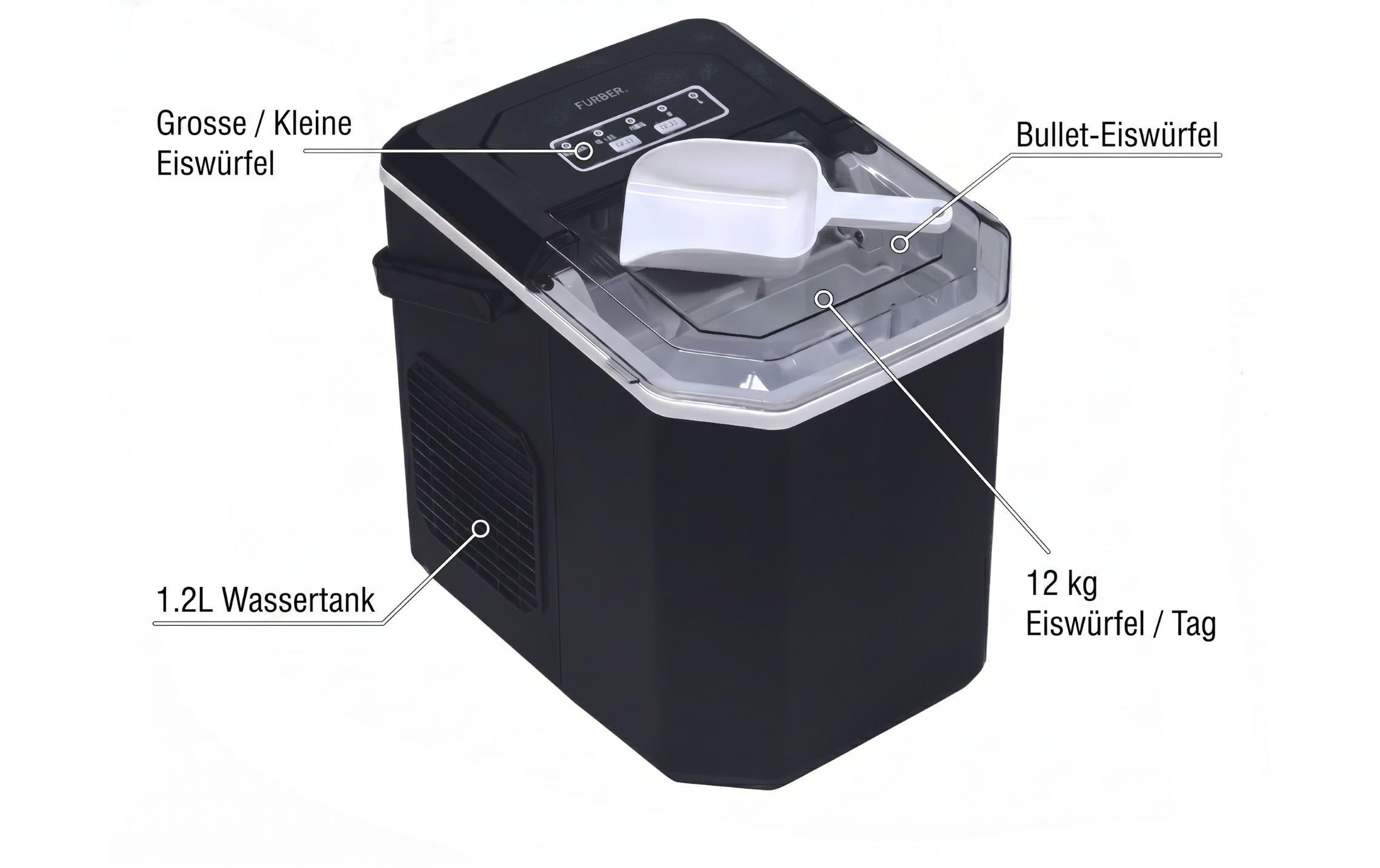 FURBER Eiswürfelmaschine »Gelatus, 12 kg/24 h«