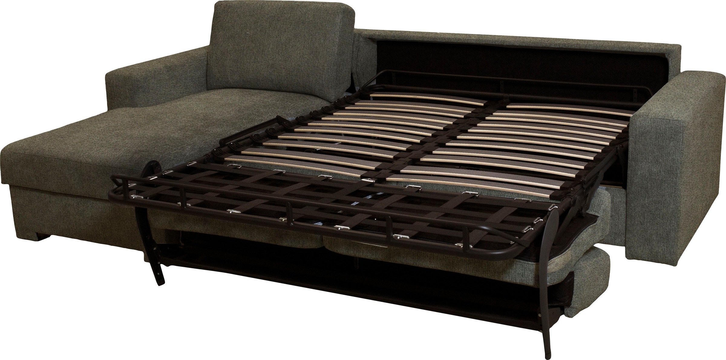 Home affaire Ecksofa »Roma "M"  Matratzenhöhe 14 cm, Dauerschlaffunktion, mit Unterfederung,« Liegemasse ca 143x198 cm, L-Form