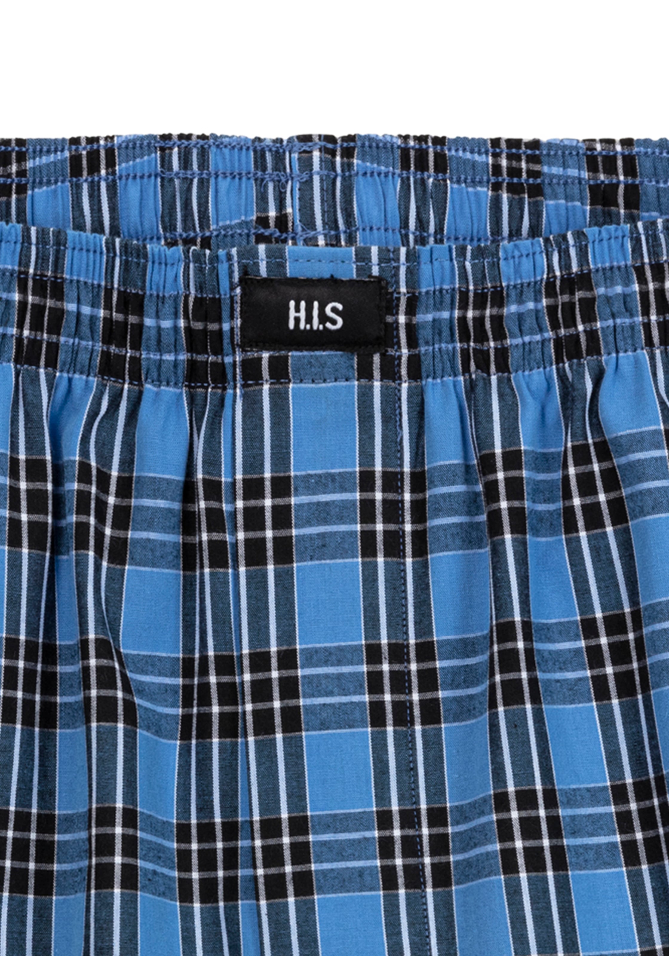 H.I.S Webboxer Packung, 3 Stk. mit verschiedenen Karomustern