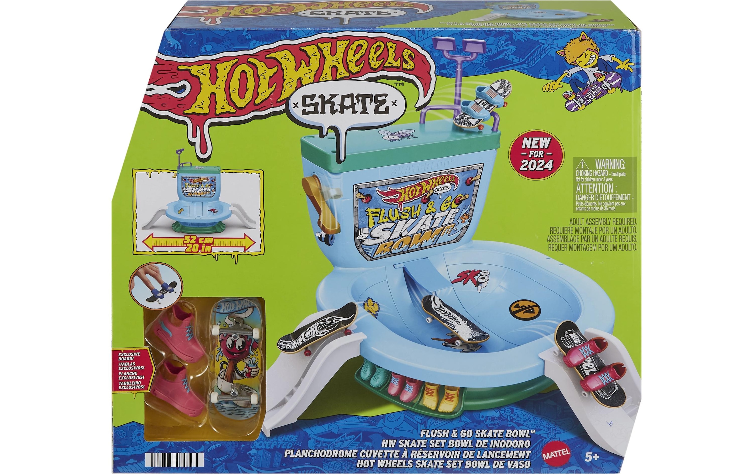 Hot Wheels Spiel »Wheels City Skate Flushin' Skate Bowl«