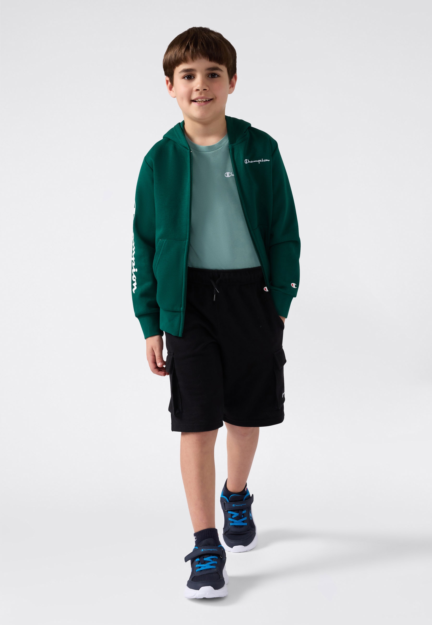 Champion T-Shirt »ICONS CONTRAST Crewneck T-Shirt« 1 Stk. klassischer Schnitt, Kurzarm, für Kinder, für Sportmode