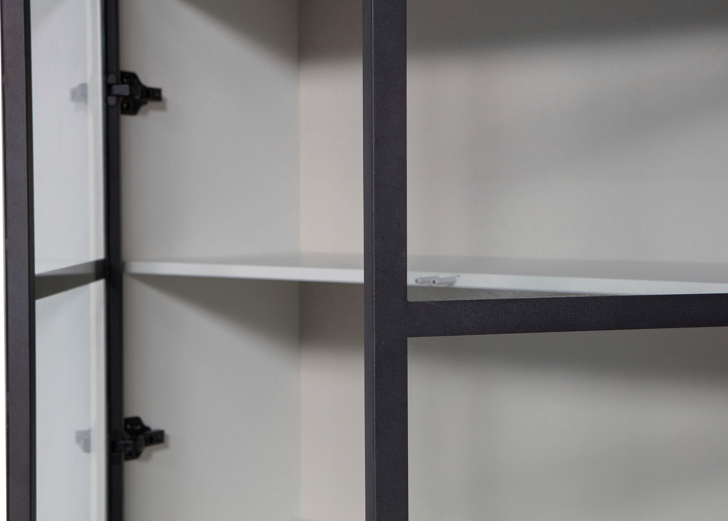 WOOOD Vitrine »Basic« mit vier Türen, Breite 101 cm