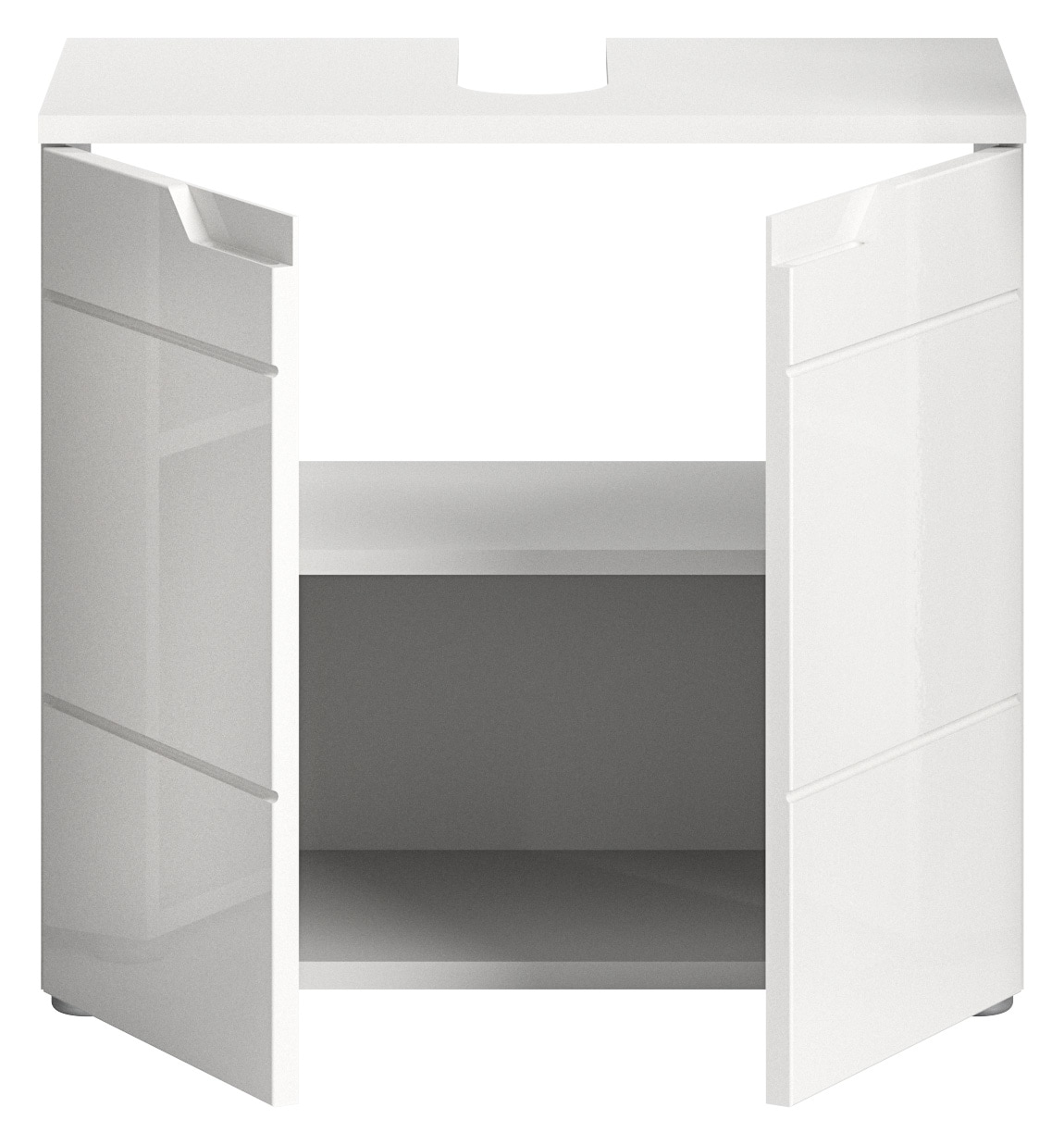 INOSIGN Waschbeckenunterschrank »CAPRI, Breite 63 cm, mit Siphonausschnitt,  2 Türen & 1 Einlegeboden« WBU, Unterschrank, Badschrank, Badunterschrank, Waschbeckenschrank