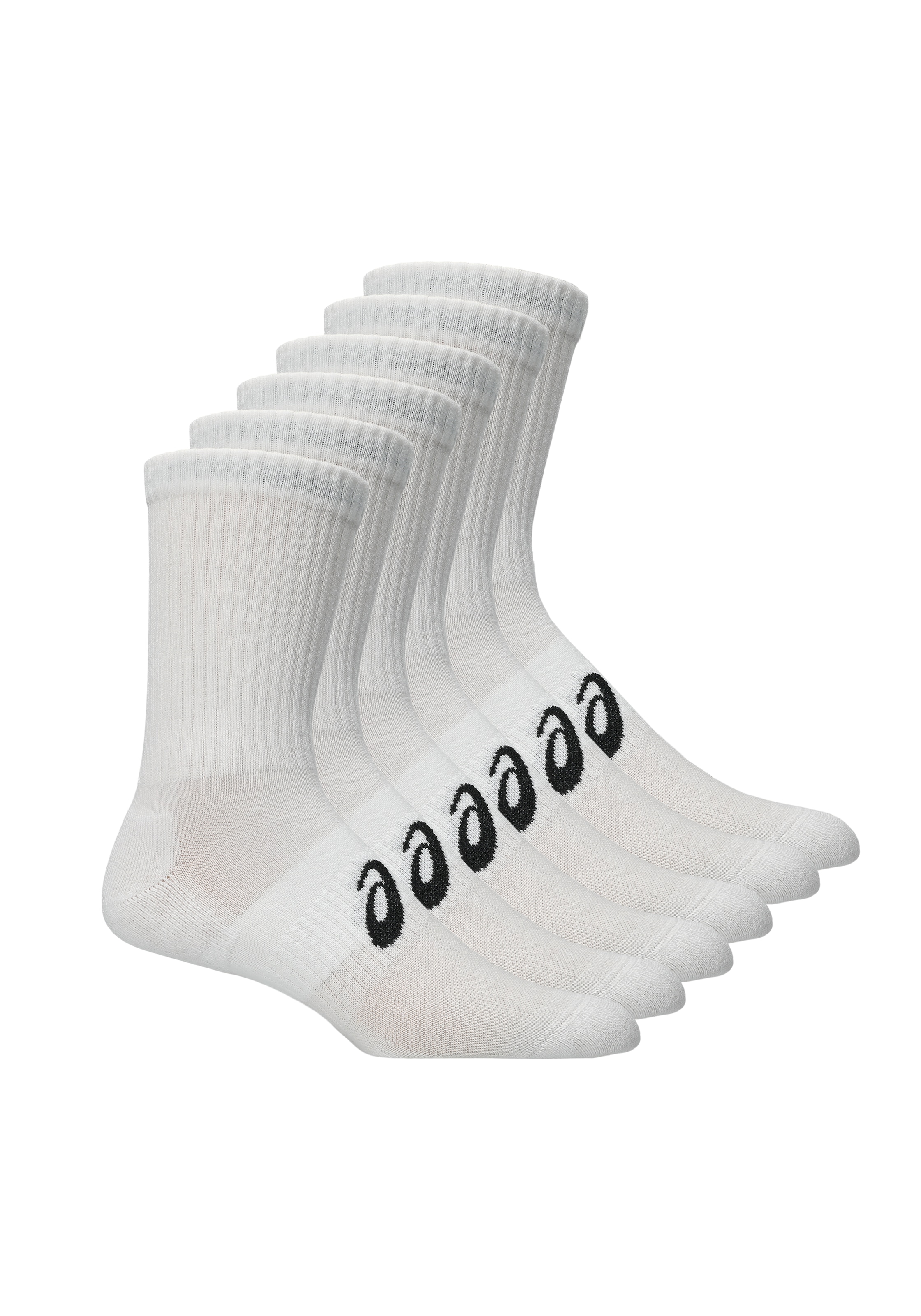 Asics Chaussettes de sport »6 PACK CREW SOCK« für Fitness, mit Mesh-Knit-Gewebe, mit Dämpfung