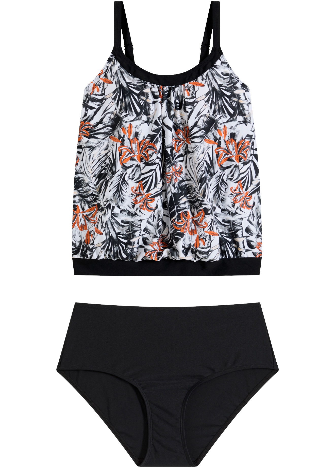 bonprix Tankini oversize Ensemble,  en différentes tailles de 38 à 54, avec culotte de bikini taille haute