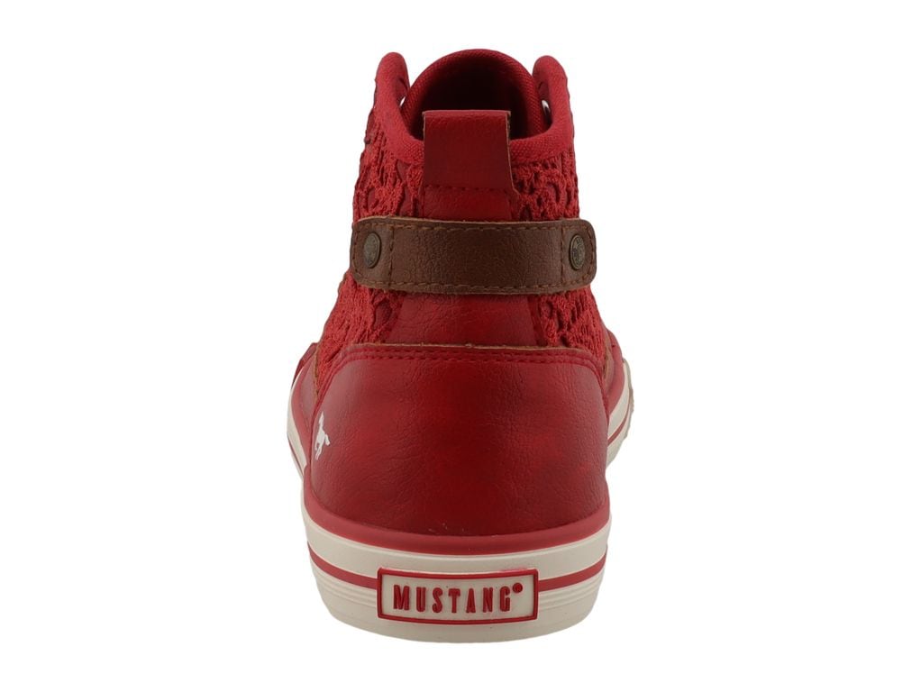 Mustang Shoes Sneakers »Winona«  bottines à lacets, baskets montantes avec broderie florale