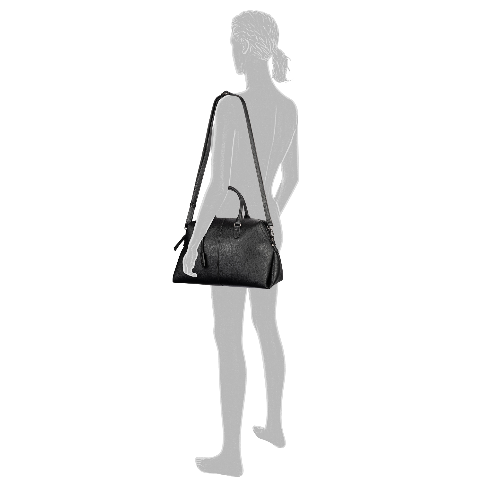 Gabor Sac bowling »Jesenia« sac à main pour femmes avec motif zèbre à l'intérieur