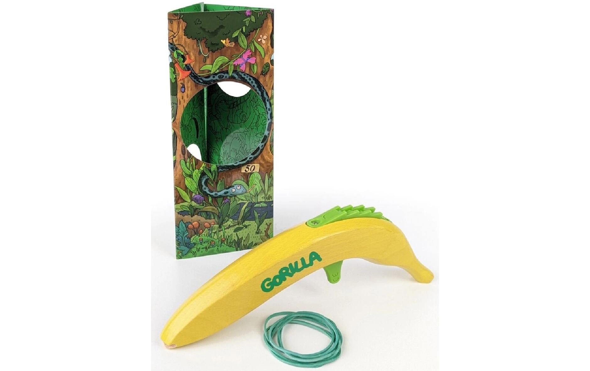   Set d'intervention de la police »Neue Freunde Gorilla« Gummiband Pistole mit Lade Automatik