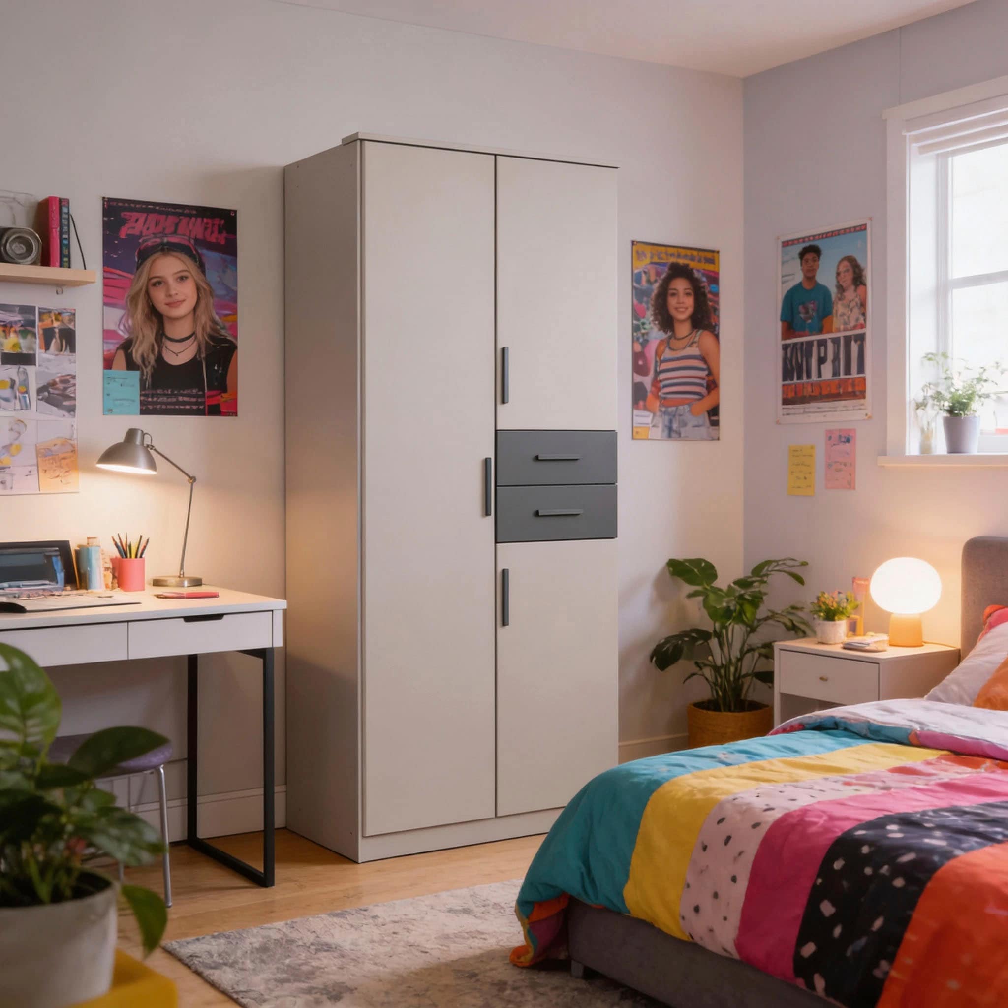 Wimex Armoire à portes battantes »Bahamas, Kleiderschrank in den Breiten 90cm oder 135cm erhältlich« mit zwei farblich abgesetzten Schubladen