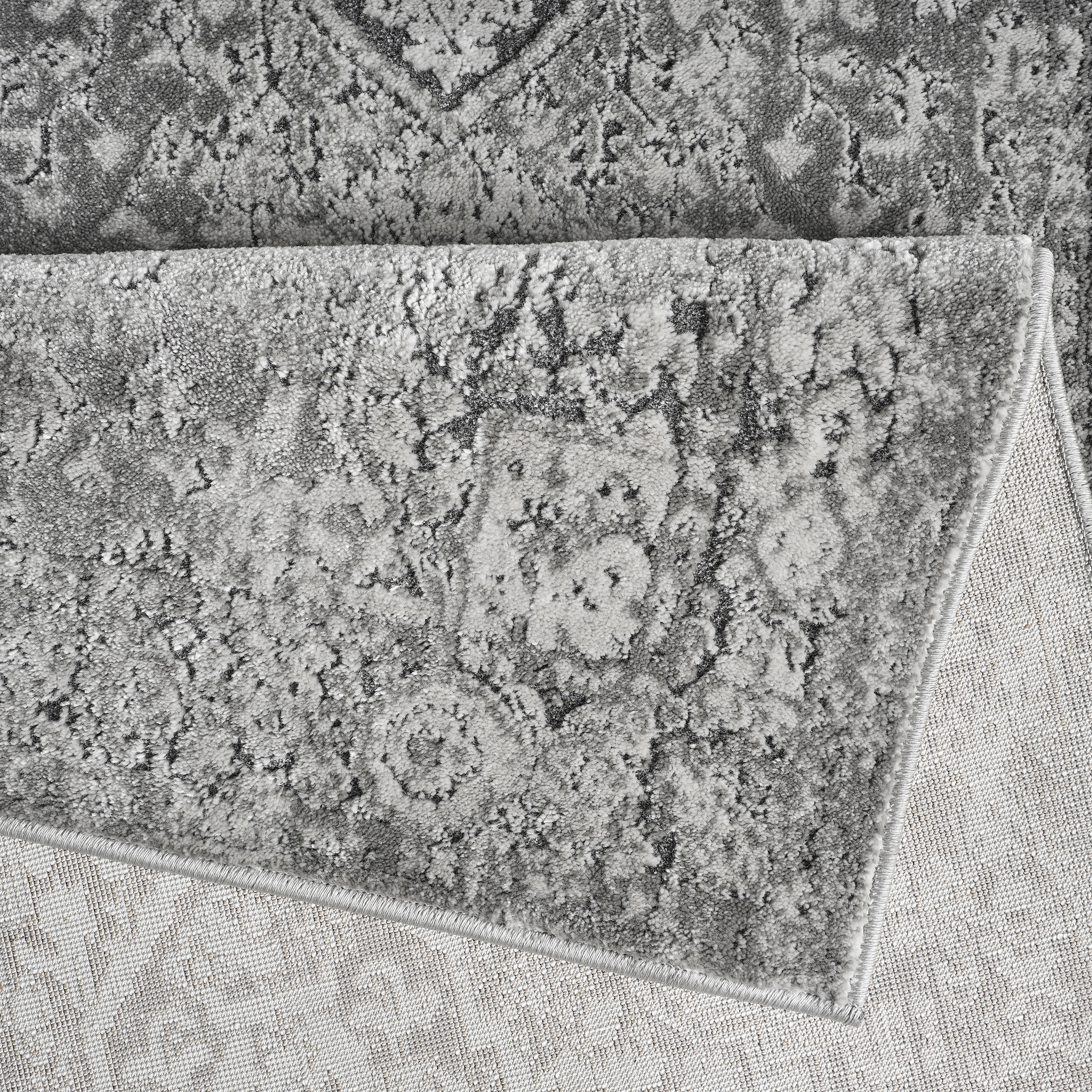GOODproduct Teppich »Kylan, Designer-Teppich, Hoch-Tief-Struktur, dezenter Glanz« rechteckig 9 mm Höhe Schrumpf-Garn-Effekt, im Vintage-Look, dichte Qualität, Wohnzimmer