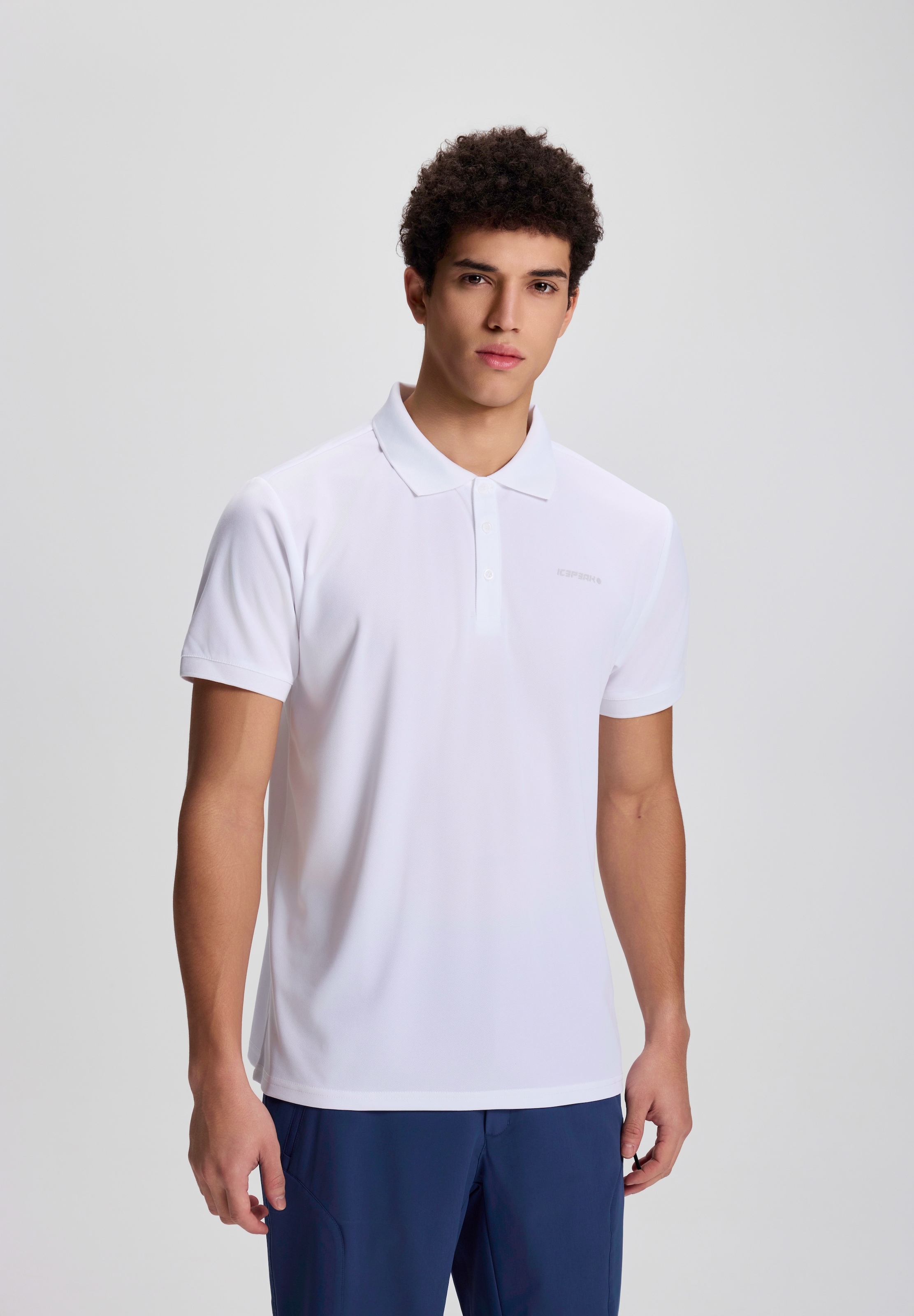 Icepeak Poloshirt »H POLOSHIRT BELLMONT« Kurzarm-Ausführung, mit Polokragen und Knopfleiste, unifarben