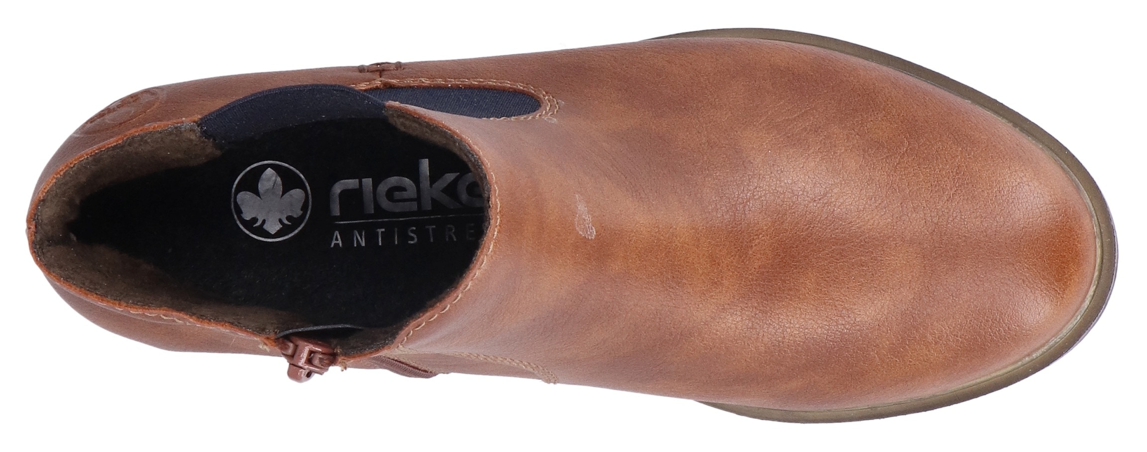 Rieker Chelseaboots  , Schlupfboots, Stiefelette, Blockabsatz, mit wärmendem Textilfutter