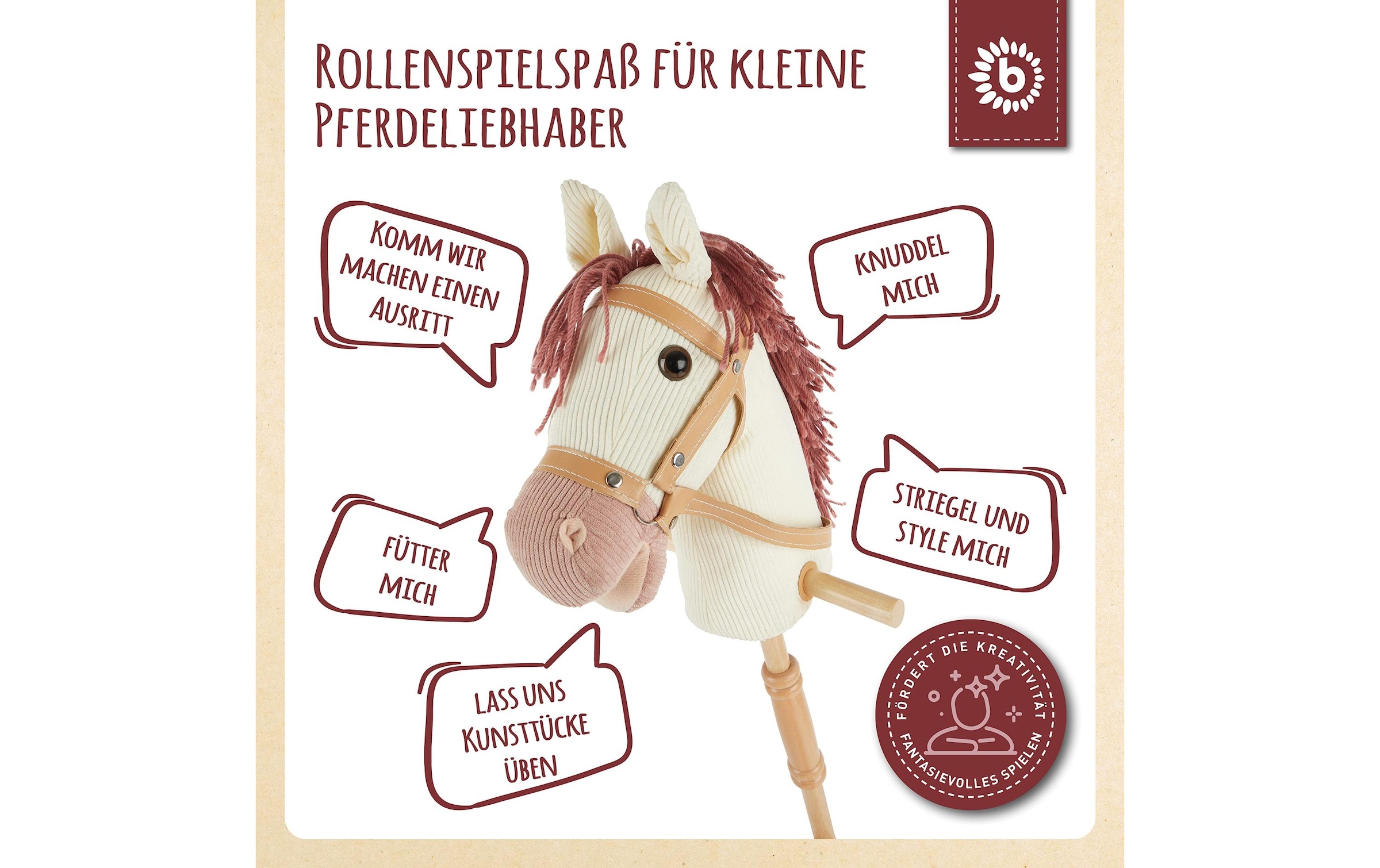 BIECO Steckenpferd »Ginger« Holzart: Pinie (China)