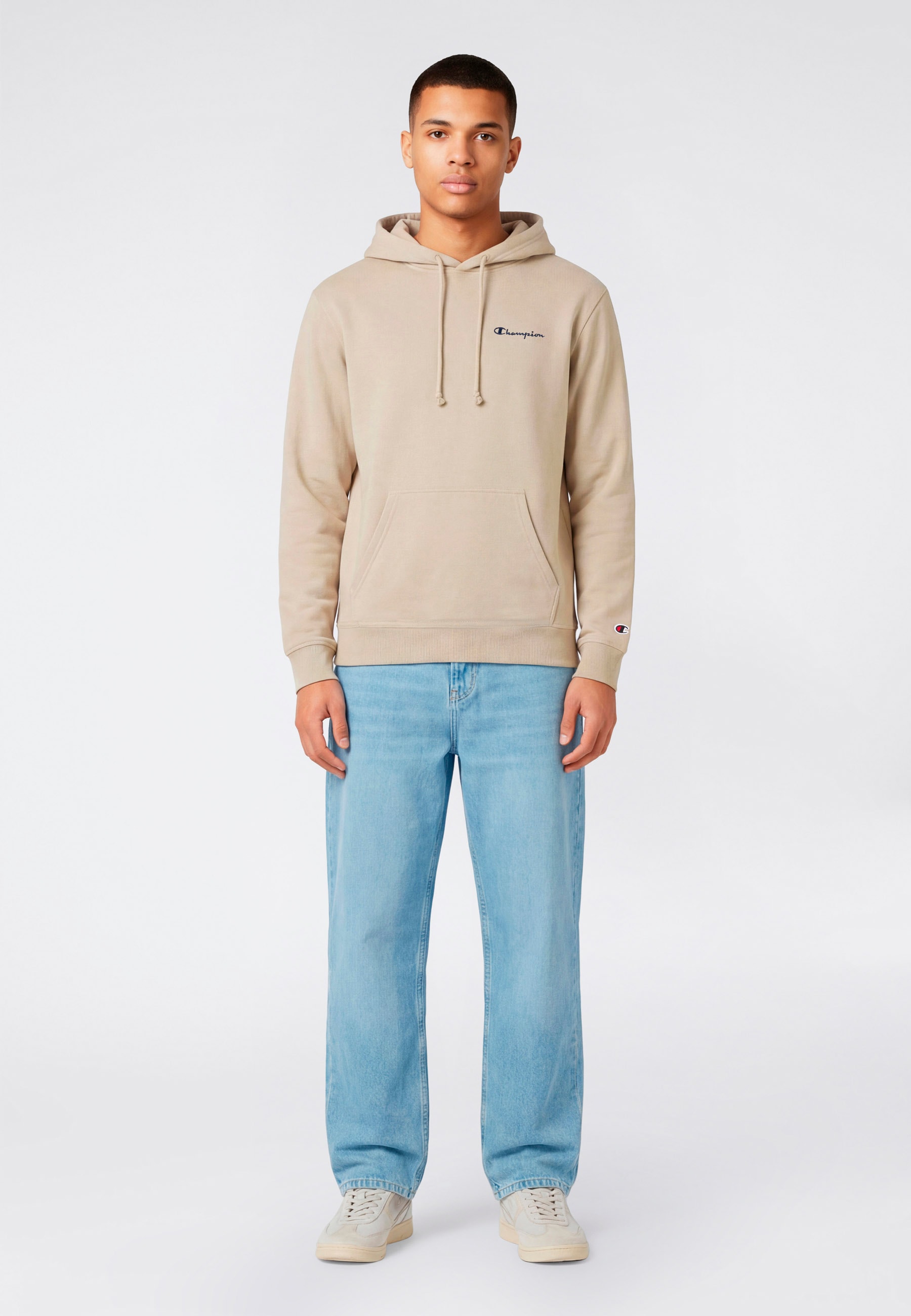 Champion Sweat à capuche »ICONS CONTRAST Terry Hoodie«, avec cordon, design à manches longues, en coton et polyester
