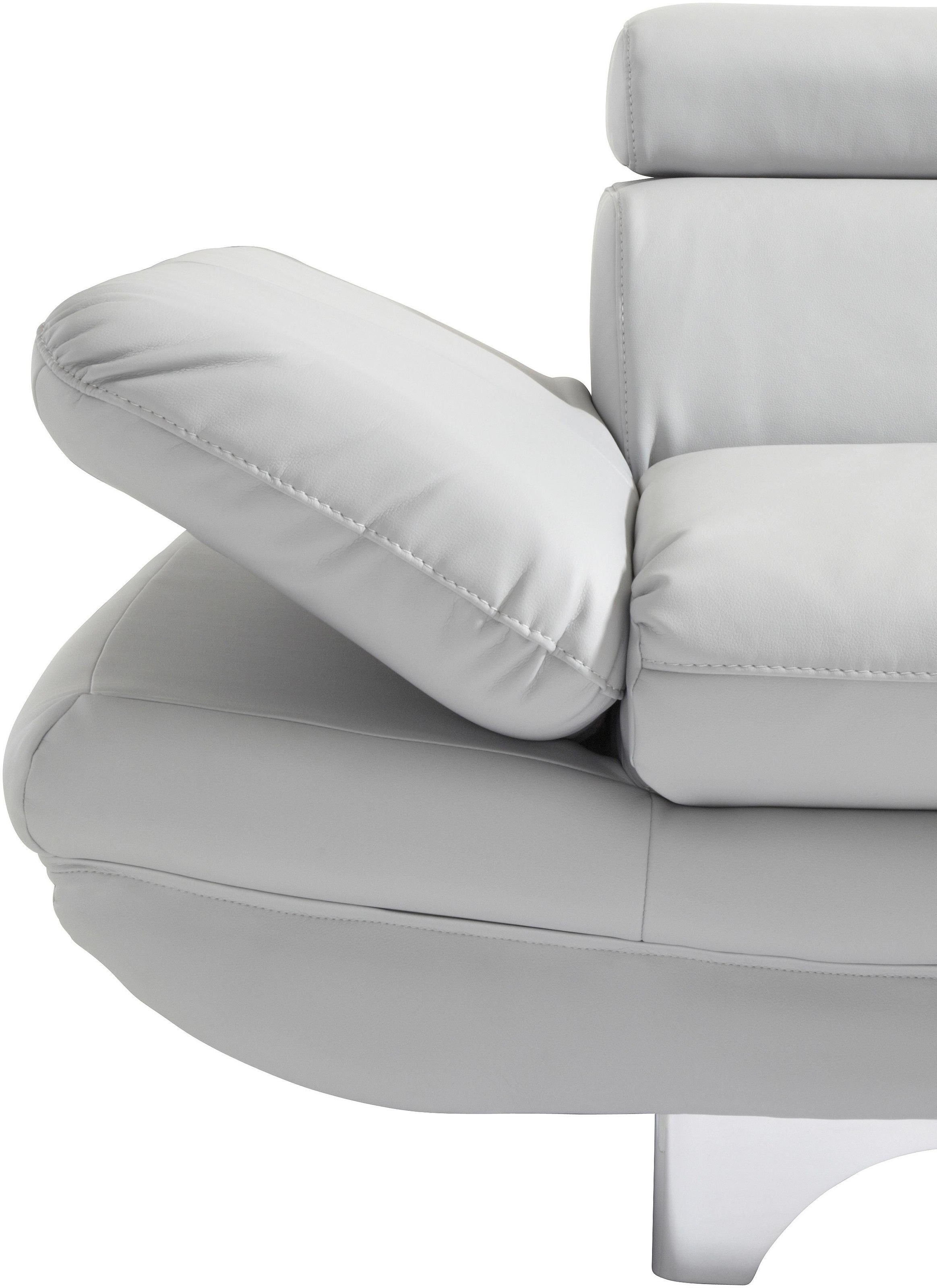 COTTA Ensemble rembourré »Enterprise L-Form« Set,  Set bestehend aus: Ecksofa mit Arm- & Kopfteilverstellung & Hocker