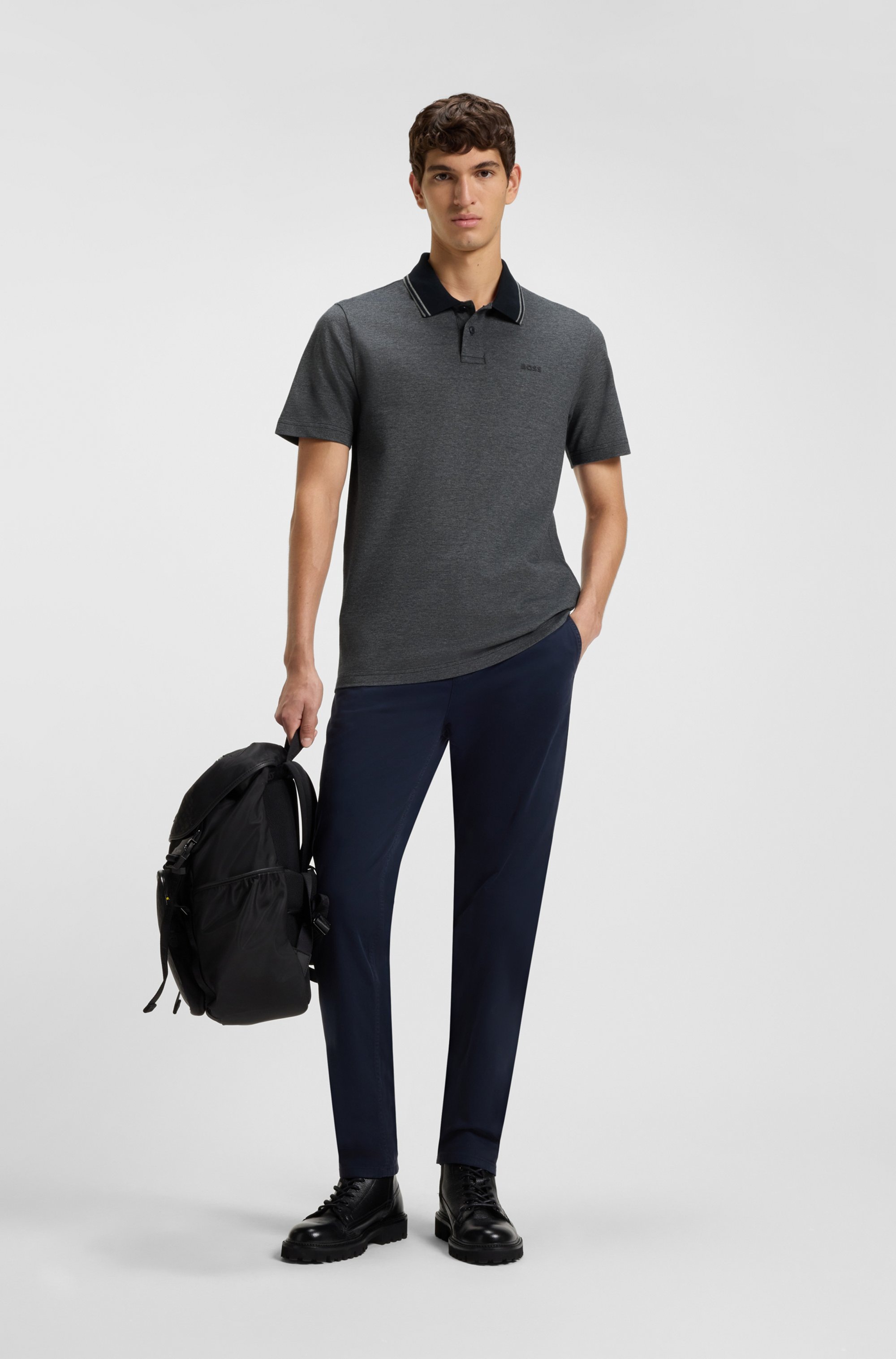 BOSS ORANGE Poloshirt »PeoxfordNew« mit Polokragen