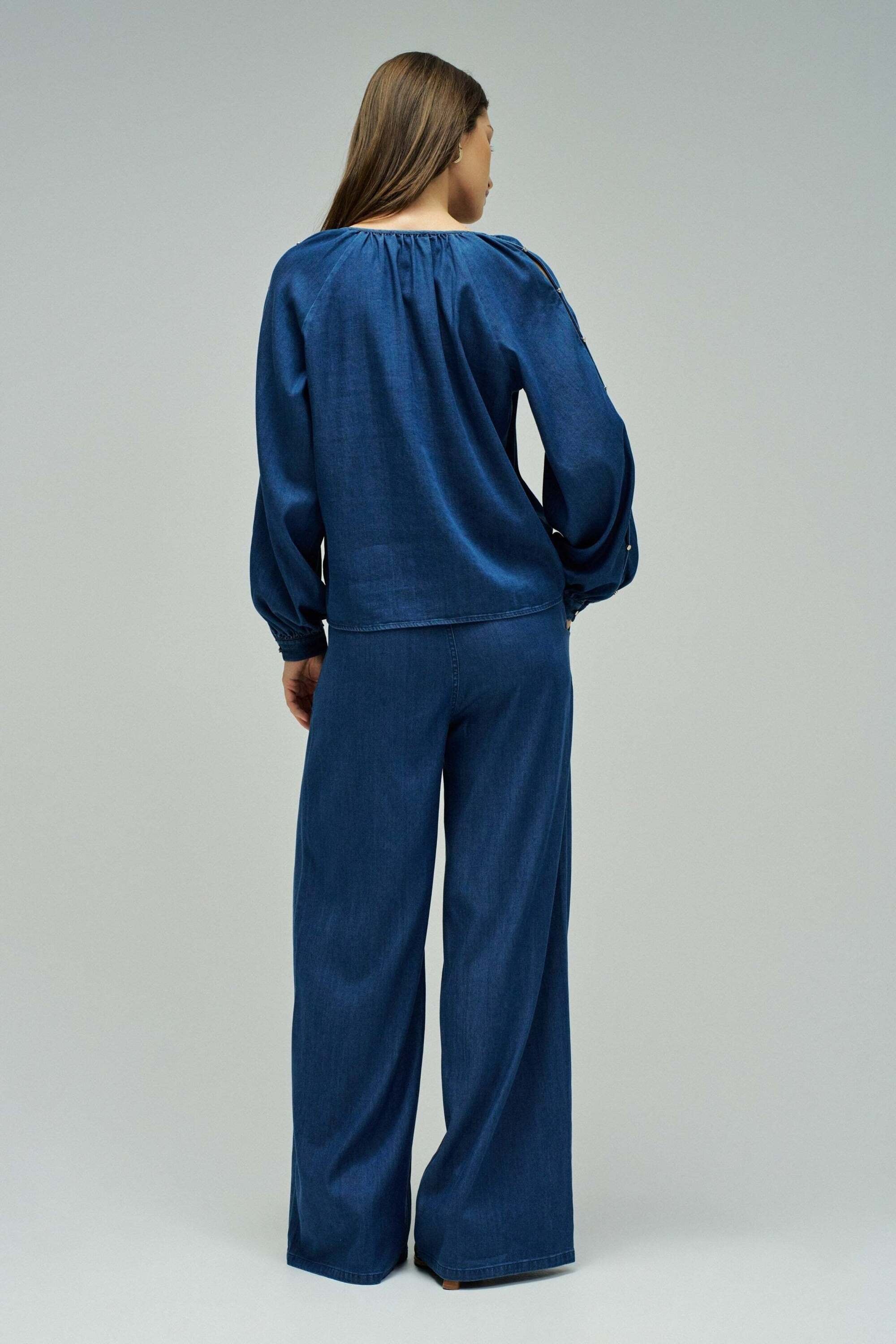 Salsa Blouse à manches longues »Salsa Jeans Langarmbluse Sleeveless Belt«