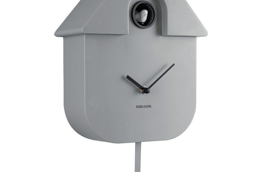 Karlsson Wanduhr »Wanduhr Kuckuck, Grau«