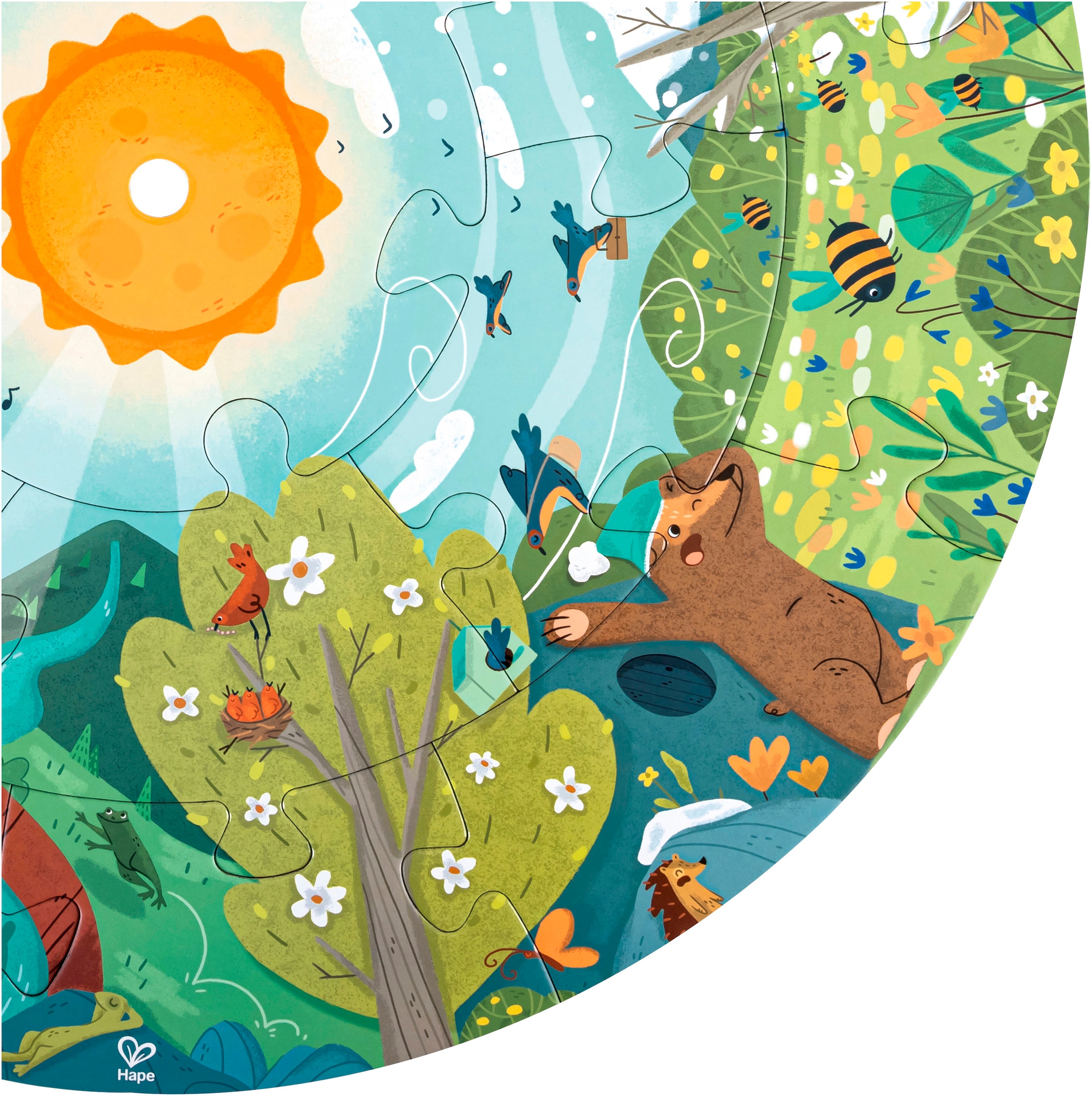 Hape Puzzle »Vier Jahreszeiten« mit Lichteffekt