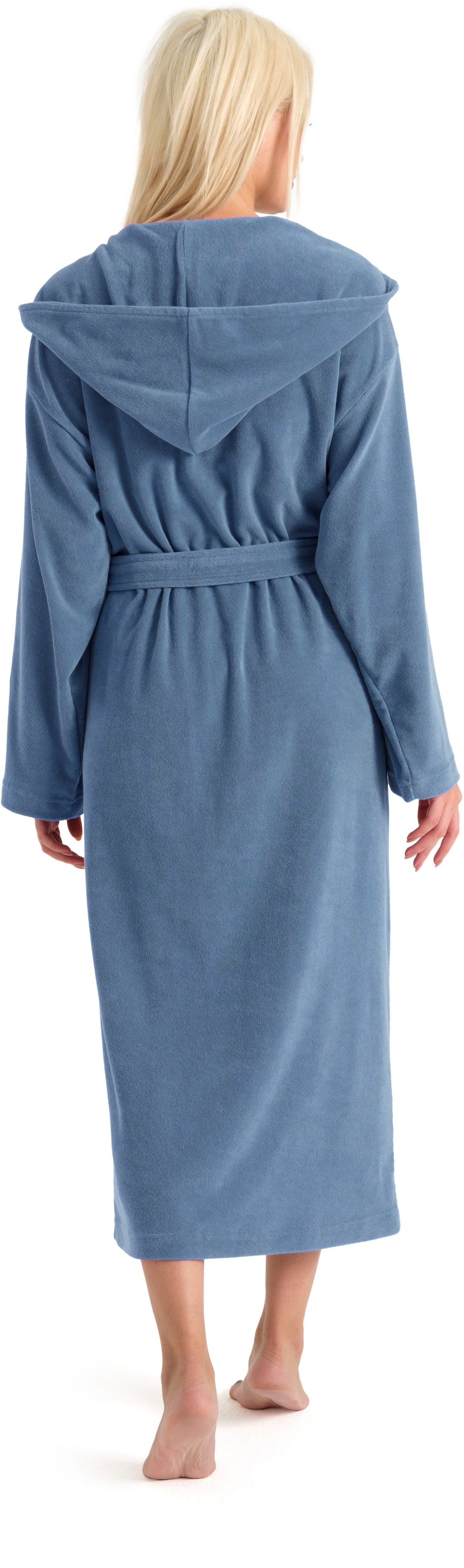 GOODproduct Peignoir de bain femme »Jule, ideal für Sauna & Spa, Hotelbademantel, Morgenmantel« 1 cuis peignoir léger uni en éponge, forte teneur en coton, XS-4XL