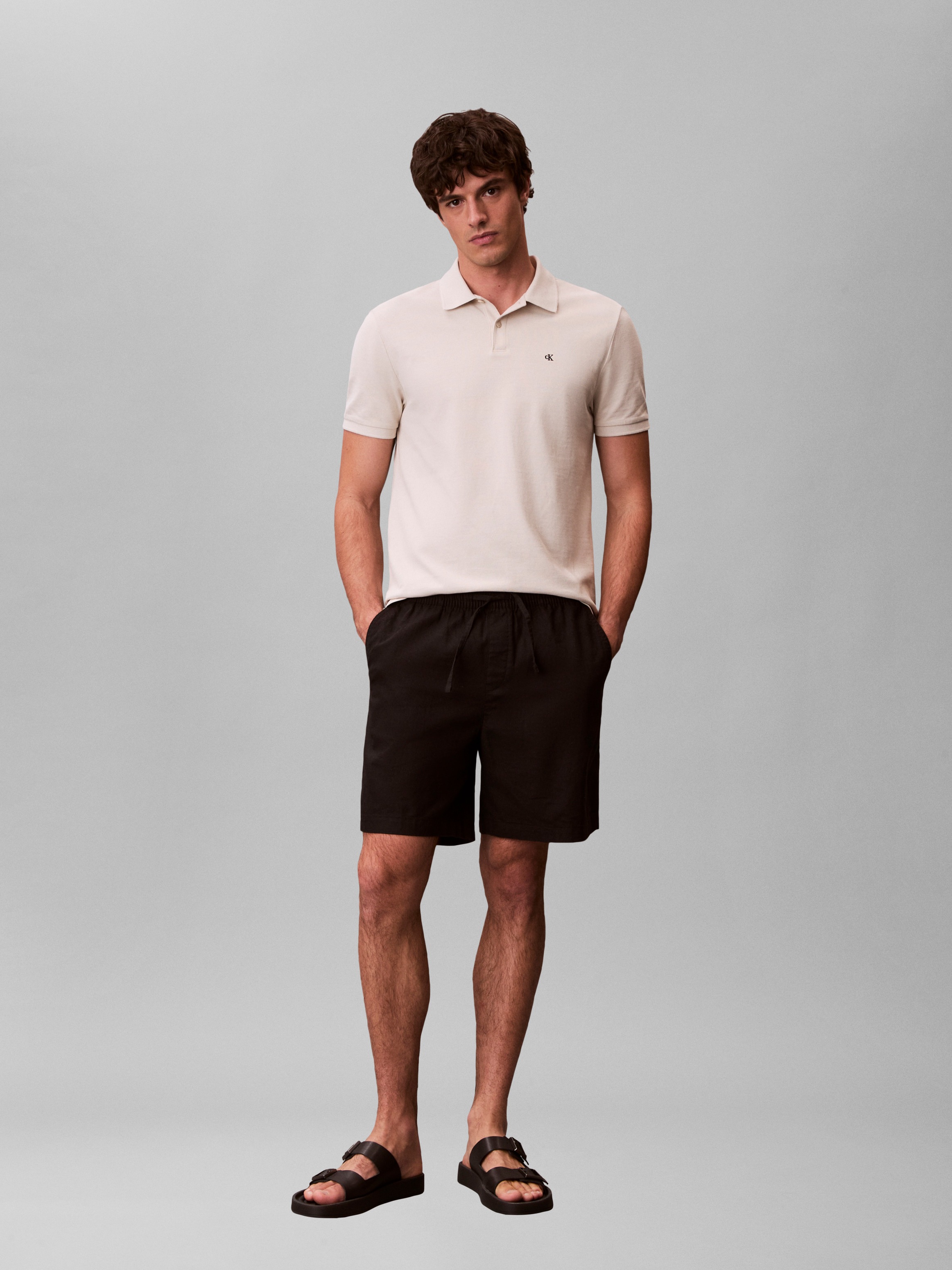 Calvin Klein Jeans Poloshirt »SS CASUAL PIQUE CLASSIC POLO« Mit Rundhalsausschnitt