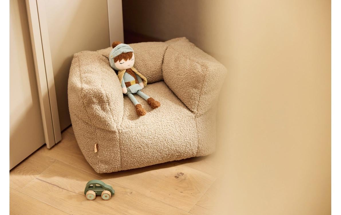 Jollein Fauteuil pour enfant »Teddy Warm Sand« Gemütlicher Kindersessel