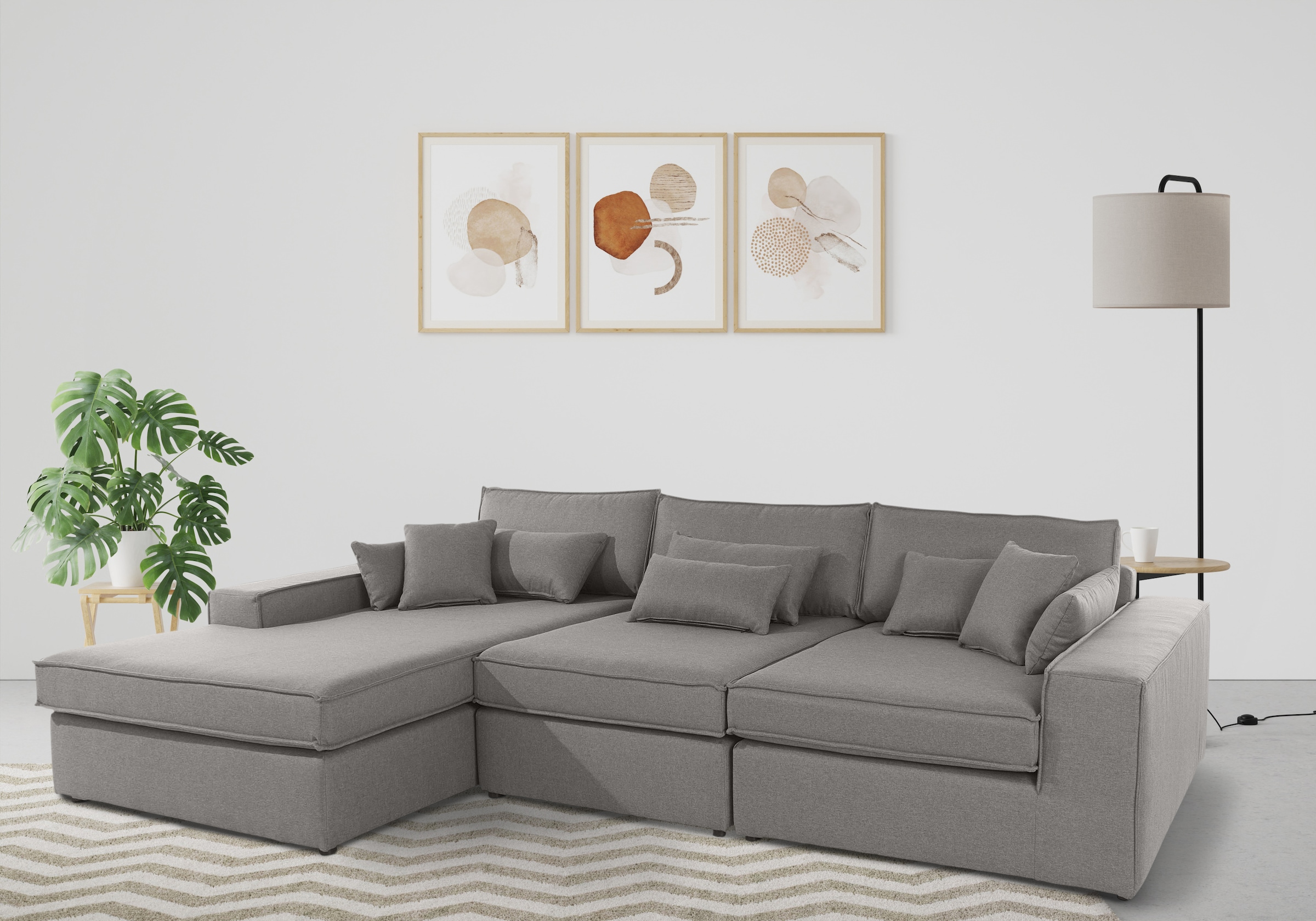 GOODproduct Ecksofa »Enid L-Form« 3 Teile, bestehend aus Modulen, in vielen Bezügen, auch in Breitcord