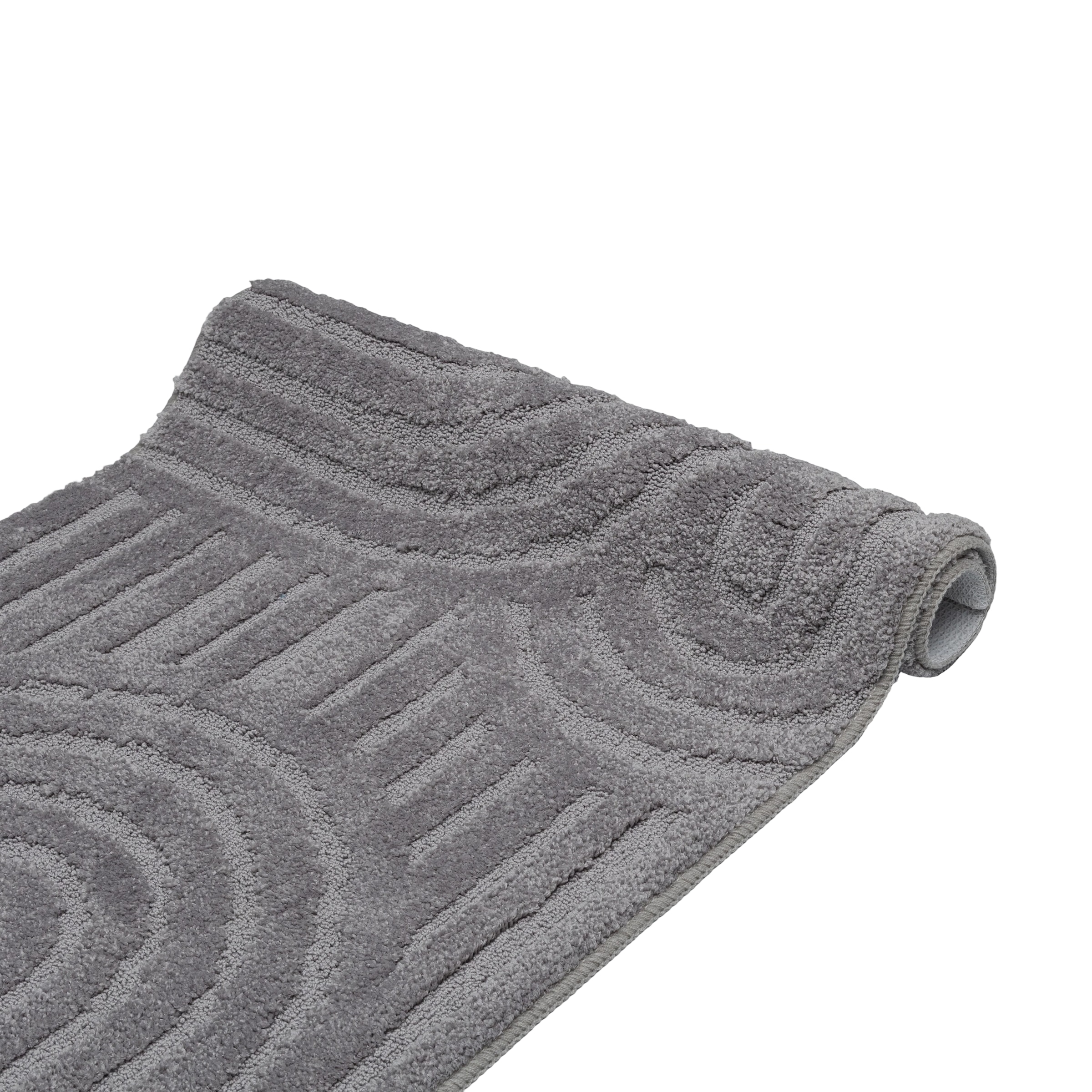 GOODproduct Tapis de bain »Zen, Badvorleger, Badezimmer Teppich, Duschvorleger« Höhe 10 mm revêtement antidérapant Séchage rapide | compatible chauffage au sol couleurs unies, effet relief, motif moderne, Zen