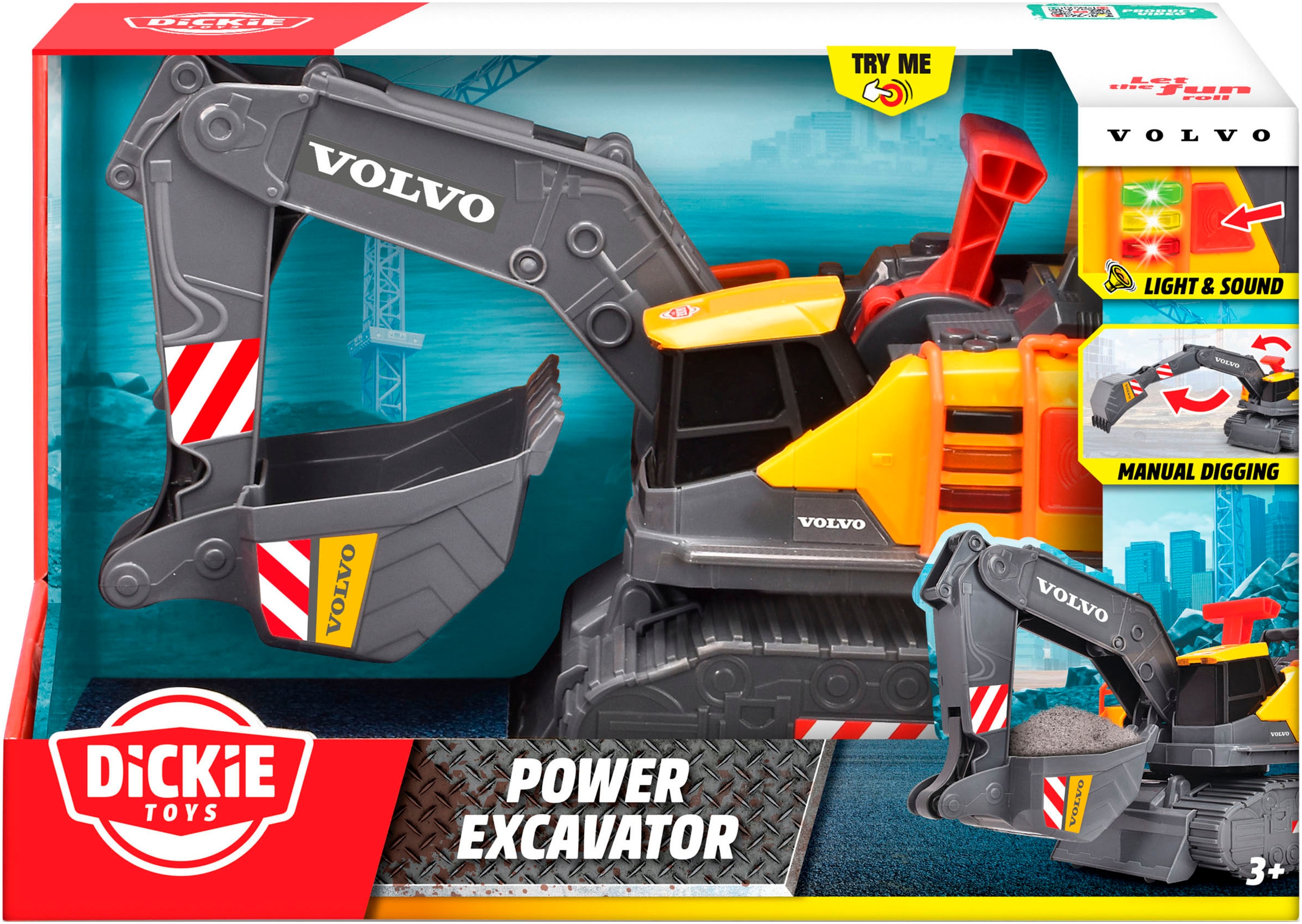 Dickie Toys Jouet pelleteuse »Volvo Power Excavator« mit Licht und Sound