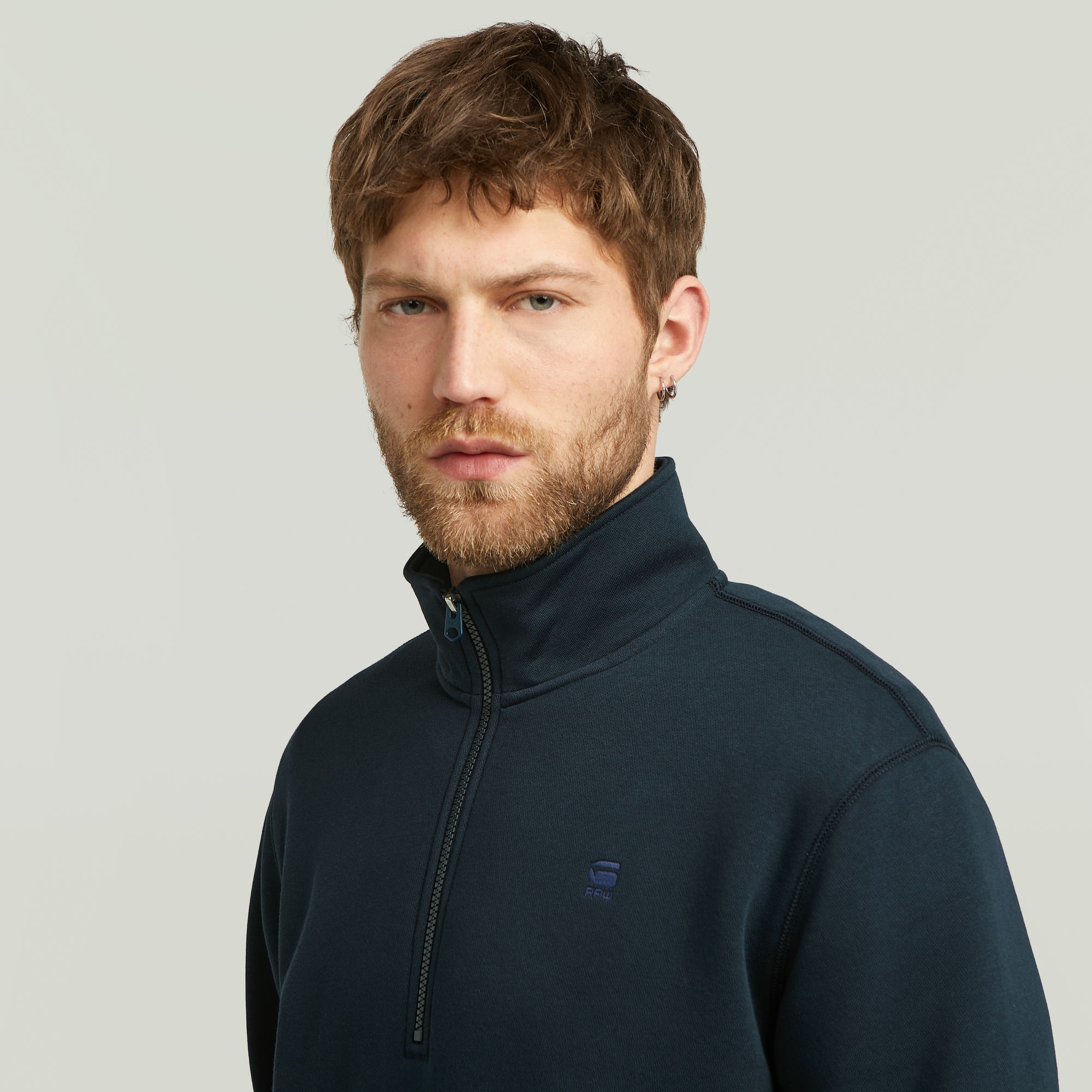 G-STAR Sweat-shirt »Premium Core Half Zip«, avec col montant
