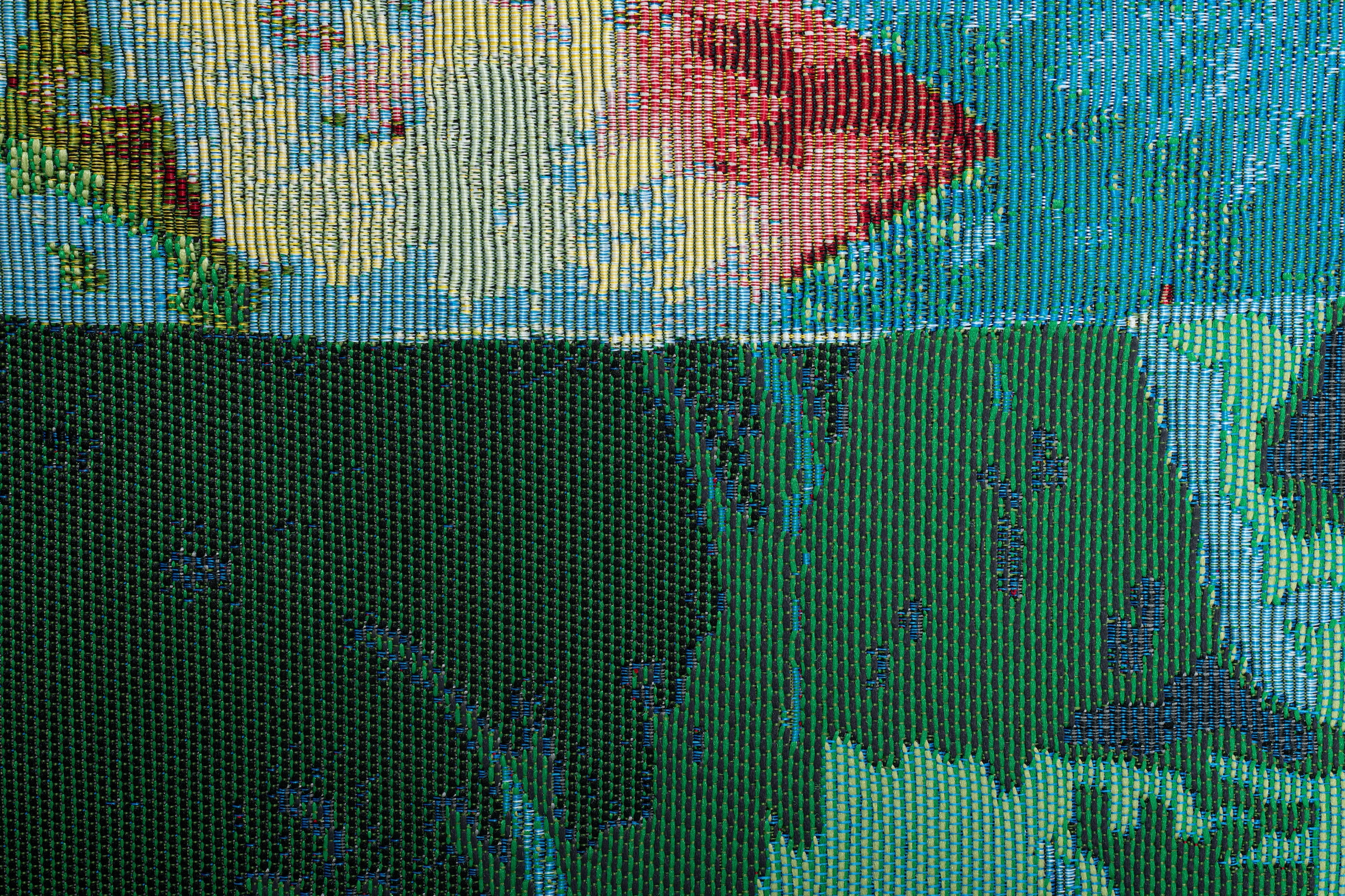 Sansibar Tapis »Rantum Beach SA-024« Rectangulaire 5 mm Höhe Tissu plat, design moderne, motif planche de surf, adapté intérieur & extérieur