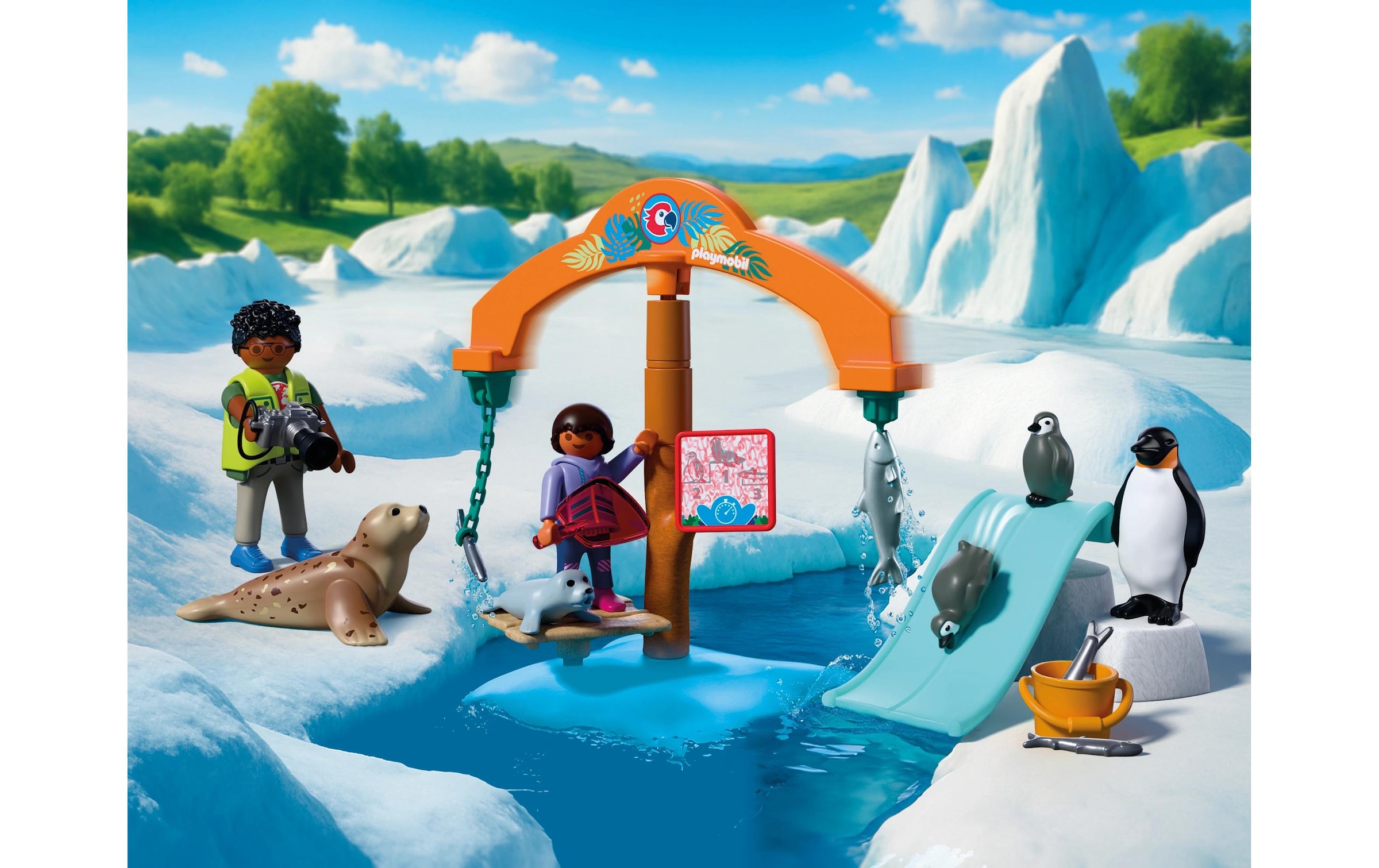Playmobil® Konstruktions-Spielset »Zoo: Eis-Expedition (72073), Animals & Friends«