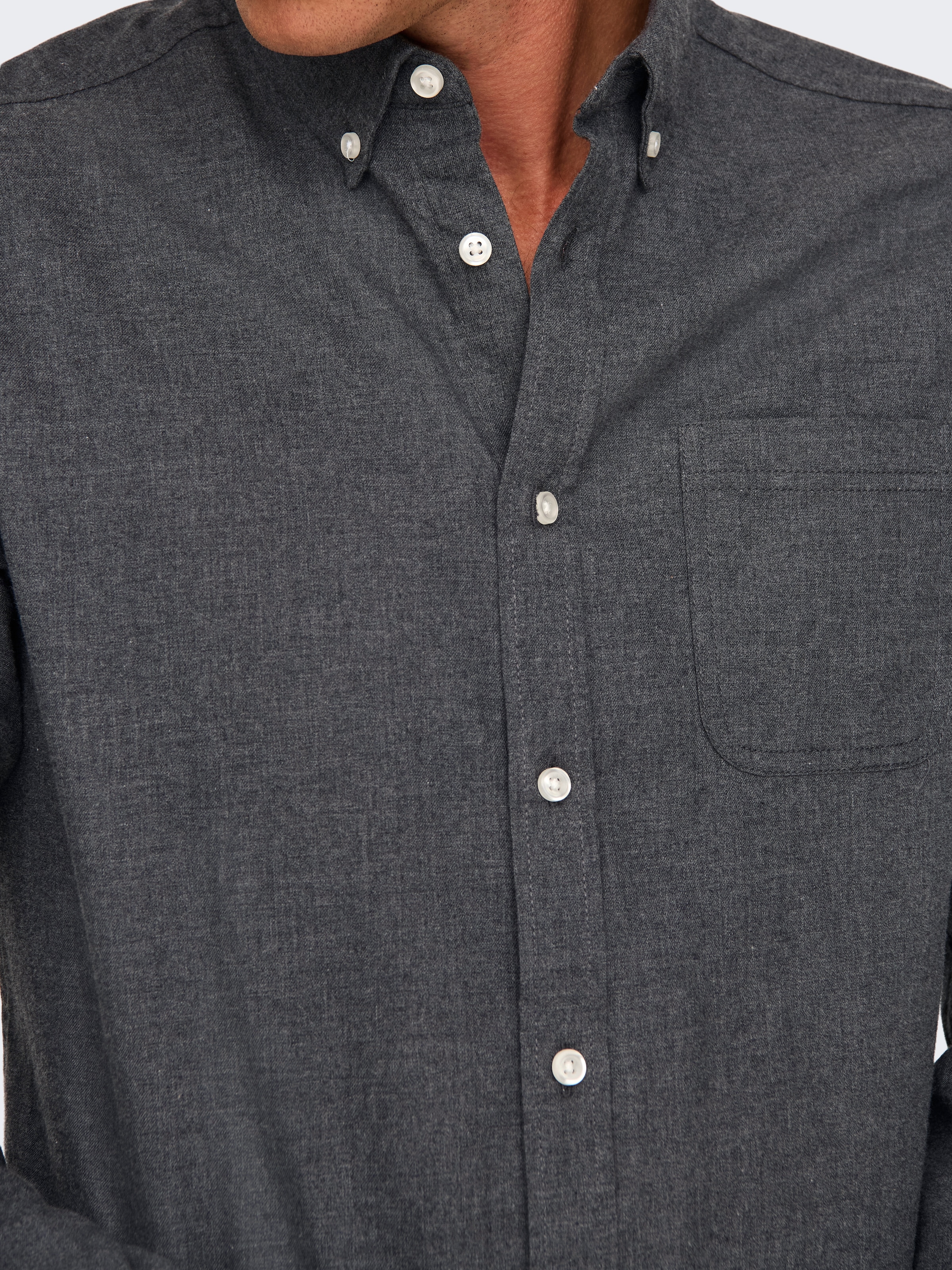 ONLY & SONS Chemise à manches longues »ONSROAD LIFE REG MELANGE LS SHIRT NOOS«