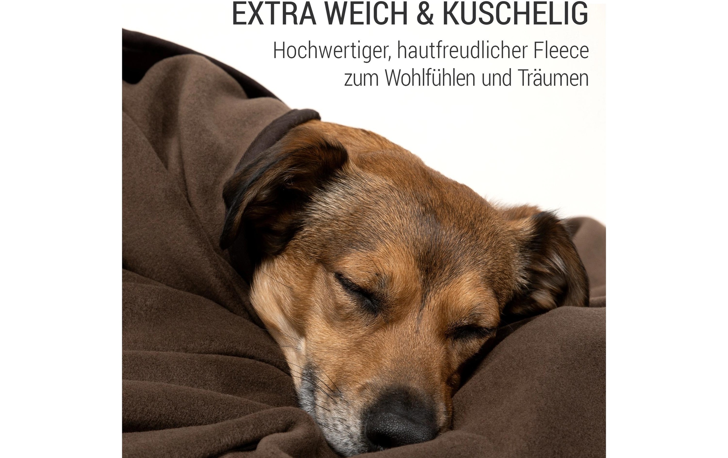 Doctor Bark Couverture pour animaux »Fleece XL Braun, 140 x 100 cm«