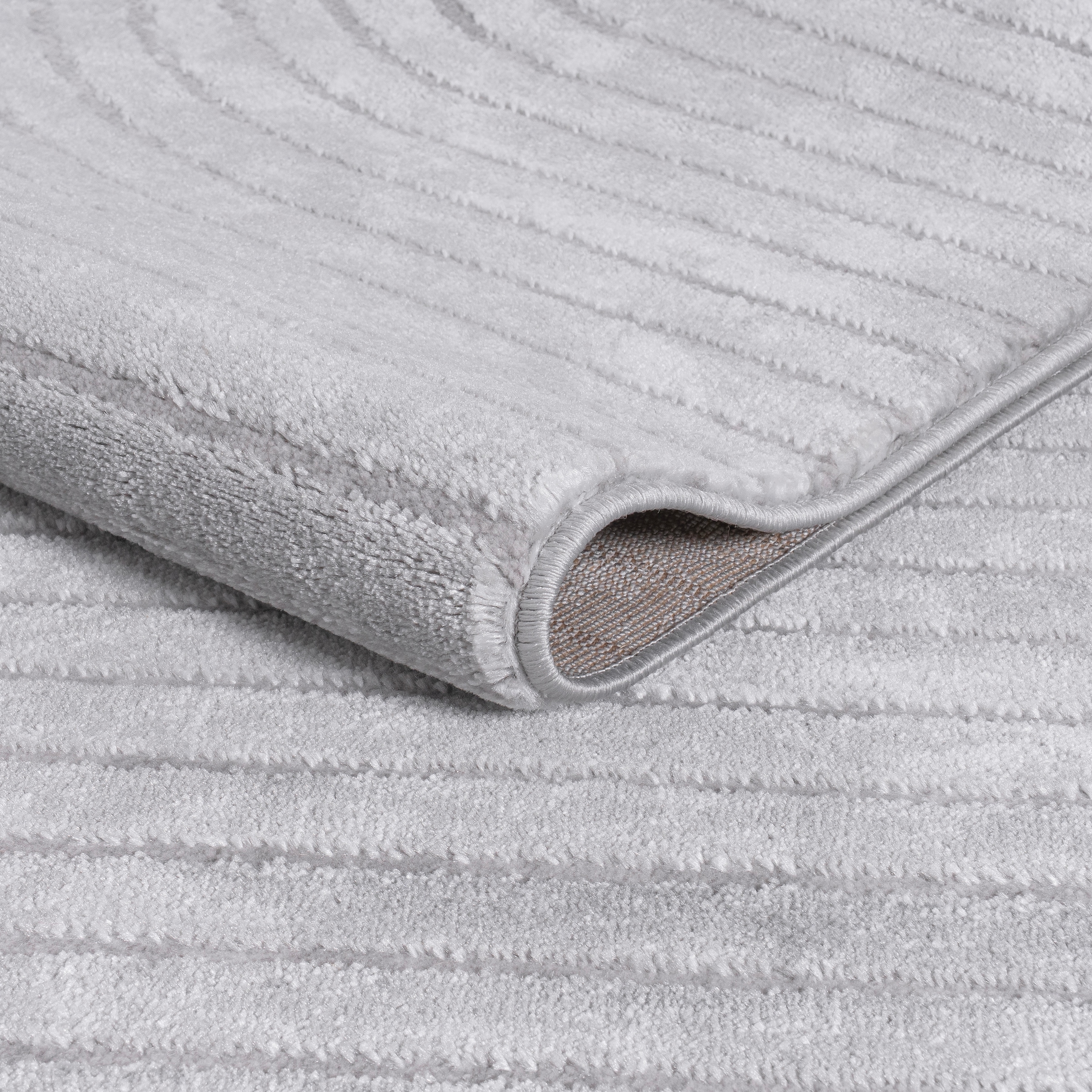 GOODproduct Teppich »Luvu, mit Hoch-Tief-Struktur« rechteckig 12 mm Höhe Modernes Design, Boho-Charme, dezenter Glanz, Wohnzimmer, Schlafzimmer