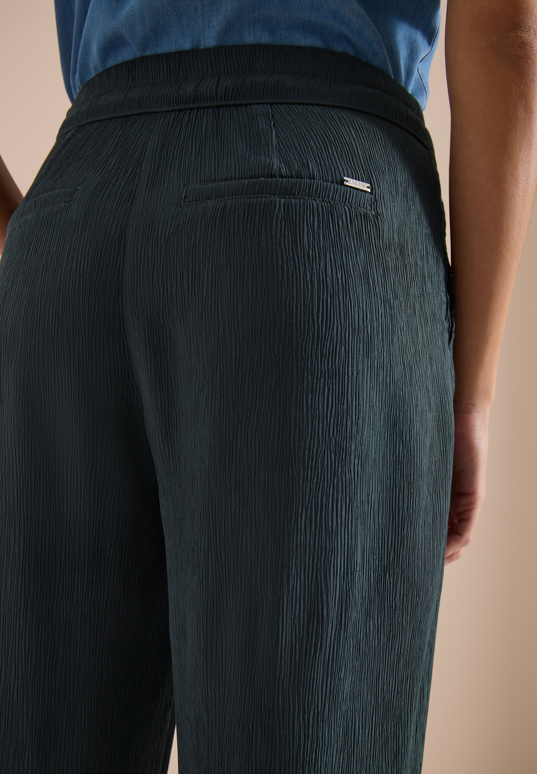 Cecil Pantalon en tissu »Style Neele«  Sommerhose in Struktur-Optik