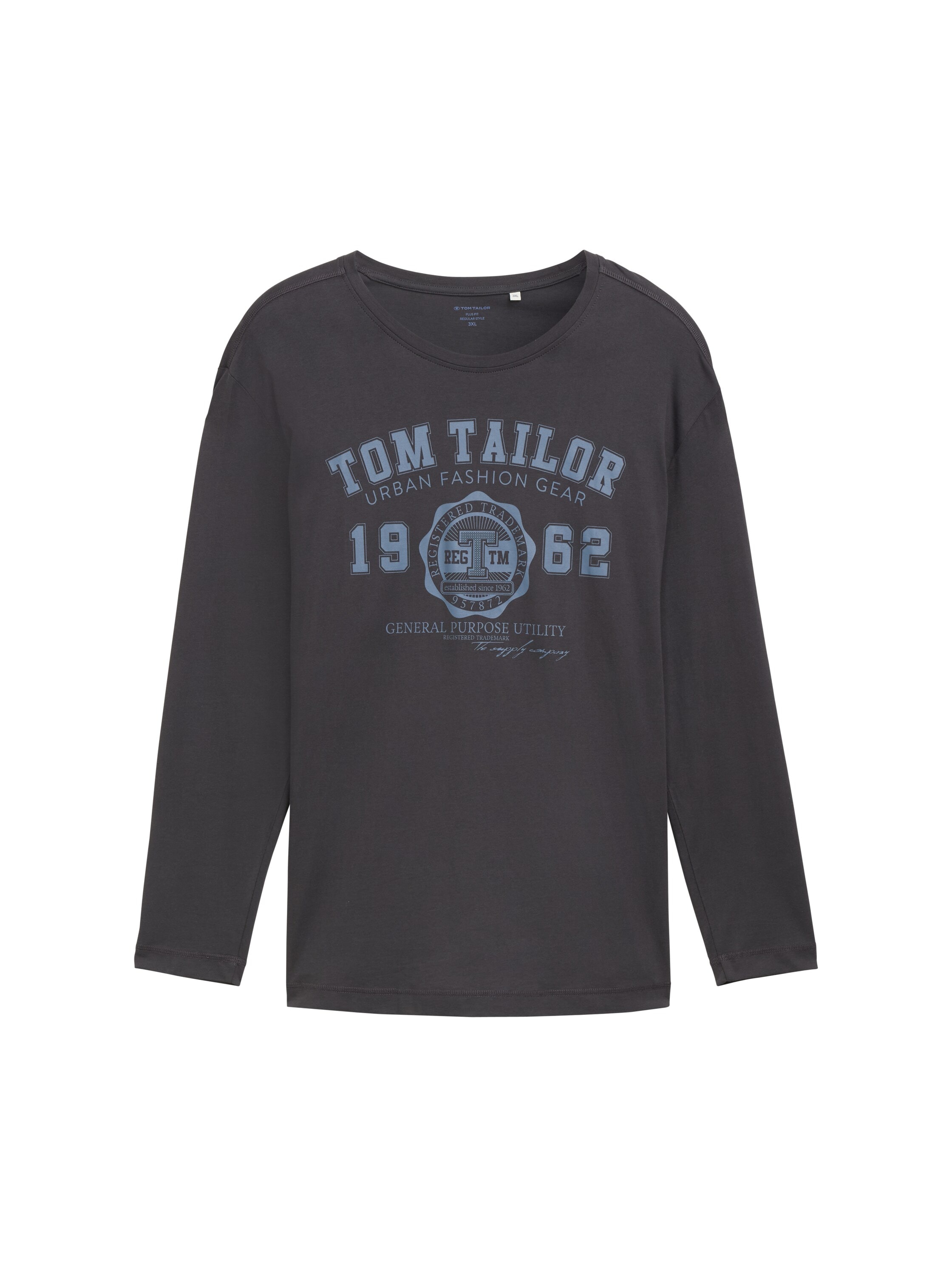 TOM TAILOR PLUS Langarmshirt mit Print/Grosse Grössen