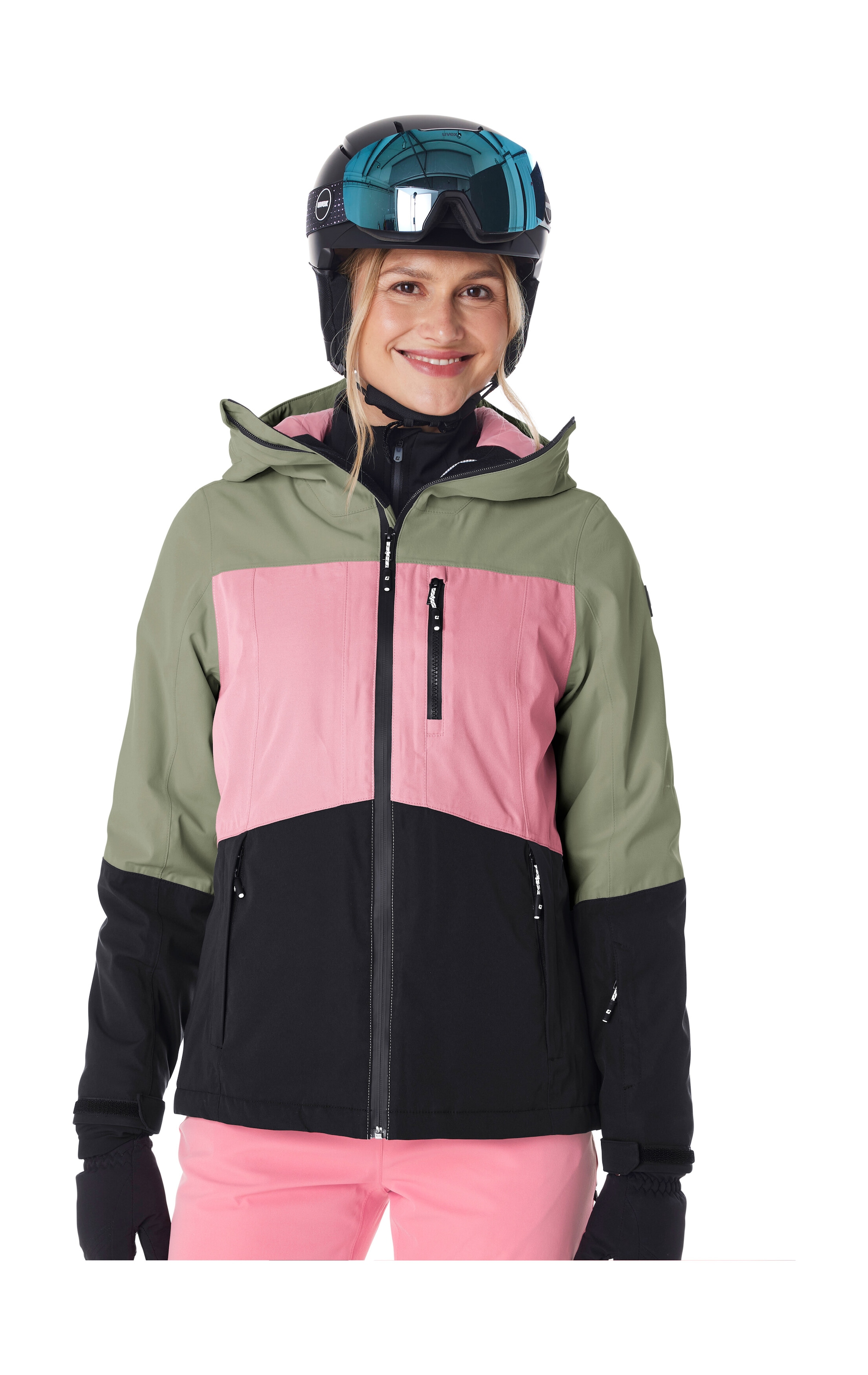 Killtec Veste de ski »KSW 277 WMN SKI JCKT« Veste femme imperméable avec pare-neige, réglable et respirante